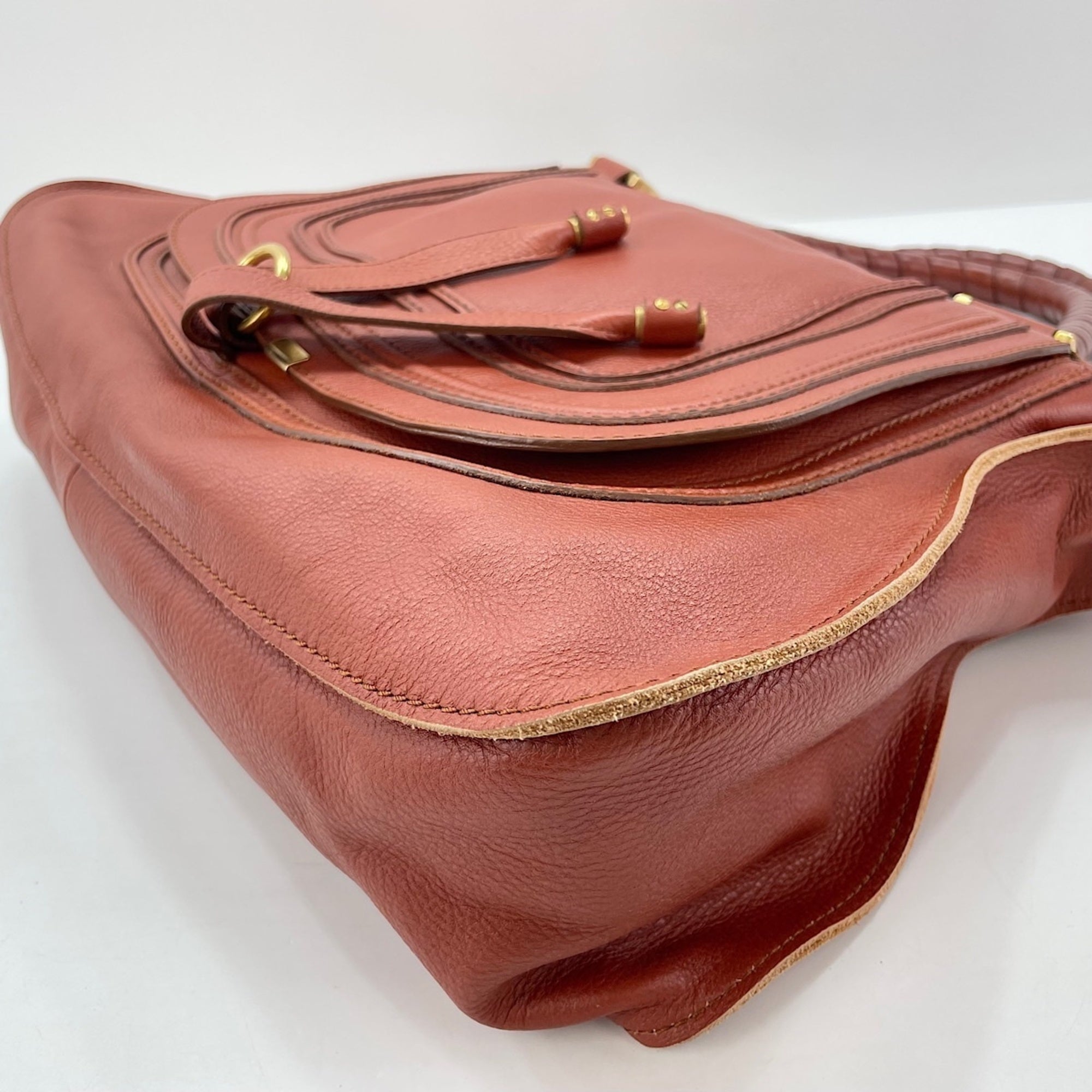 Chloé Marcie Brown Tote Bag (Pre-Owned)