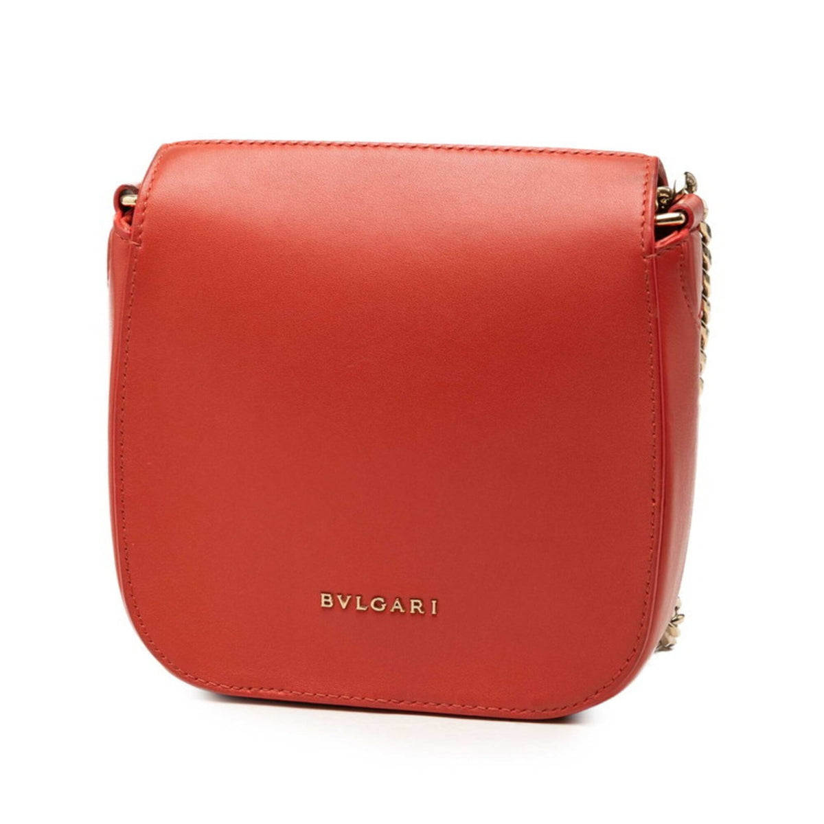 Bvlgari Orange Leather Shoulder Bag (Pre-Owned)