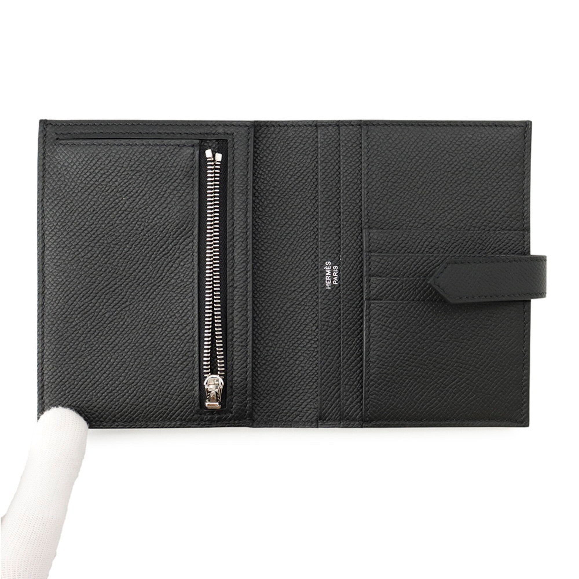 Hermes Black Epsom Leather Wallet (Bi-Fold) (Pre-Owned)