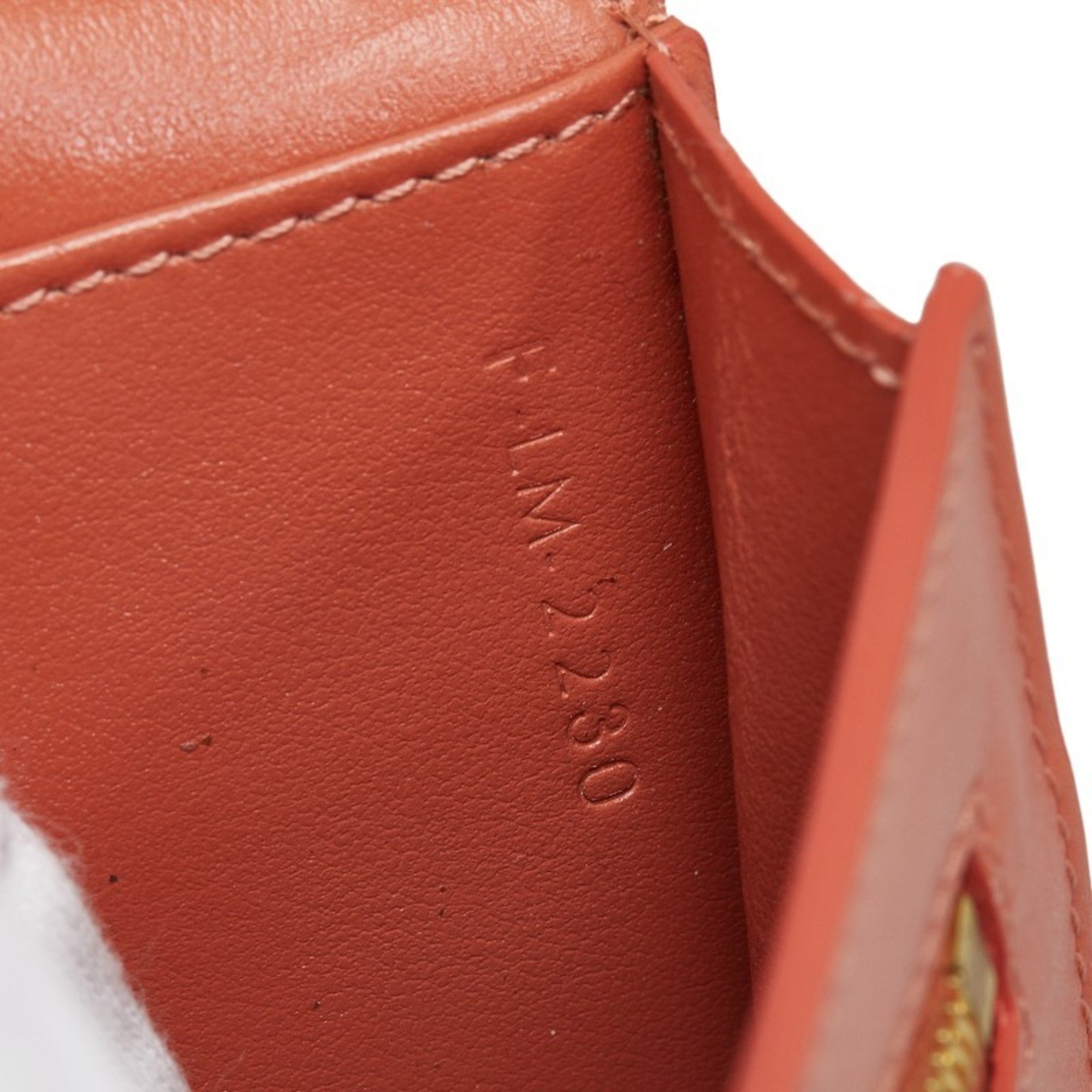 Celine Gray Pink Leather Long Wallet (Bi-Fold) (Pre-Owned)
