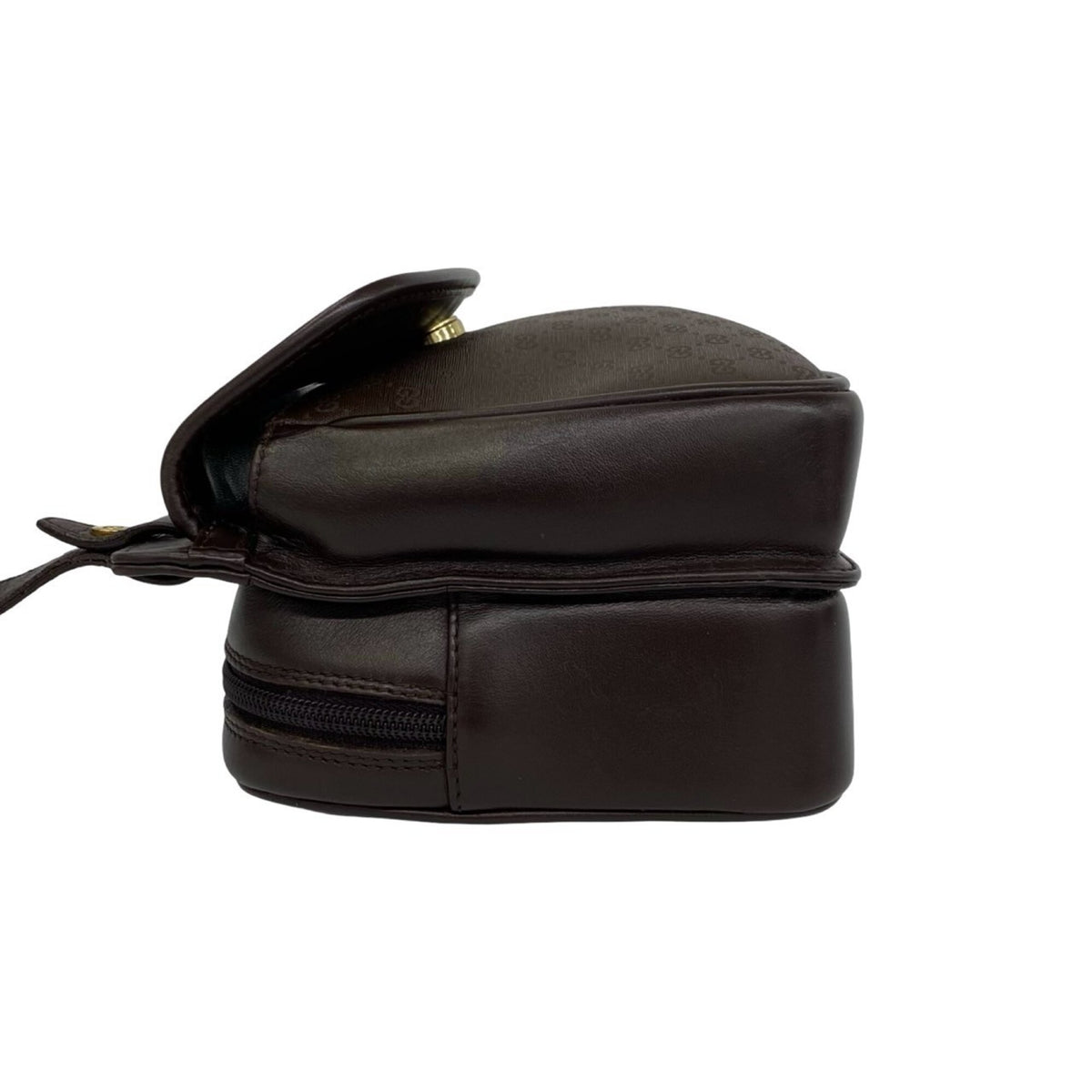 Gucci Brown Leather Pvc Shoulder Bag (Pre-Owned)