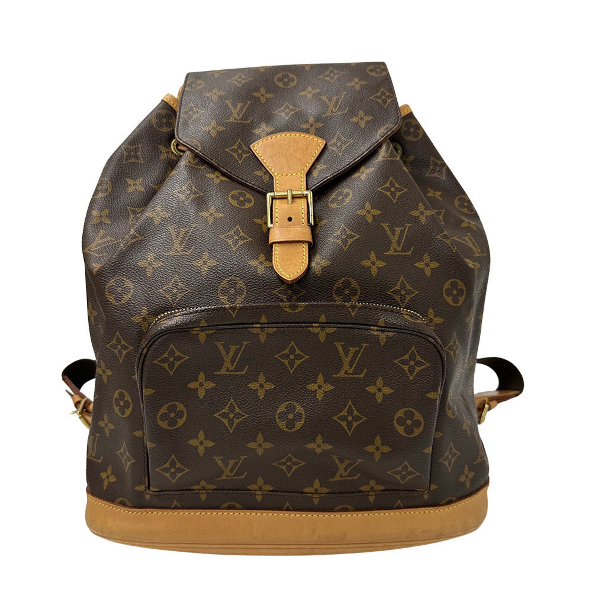 Louis Vuitton Brown Monogram Canvas Handbag (Pre-Owned)