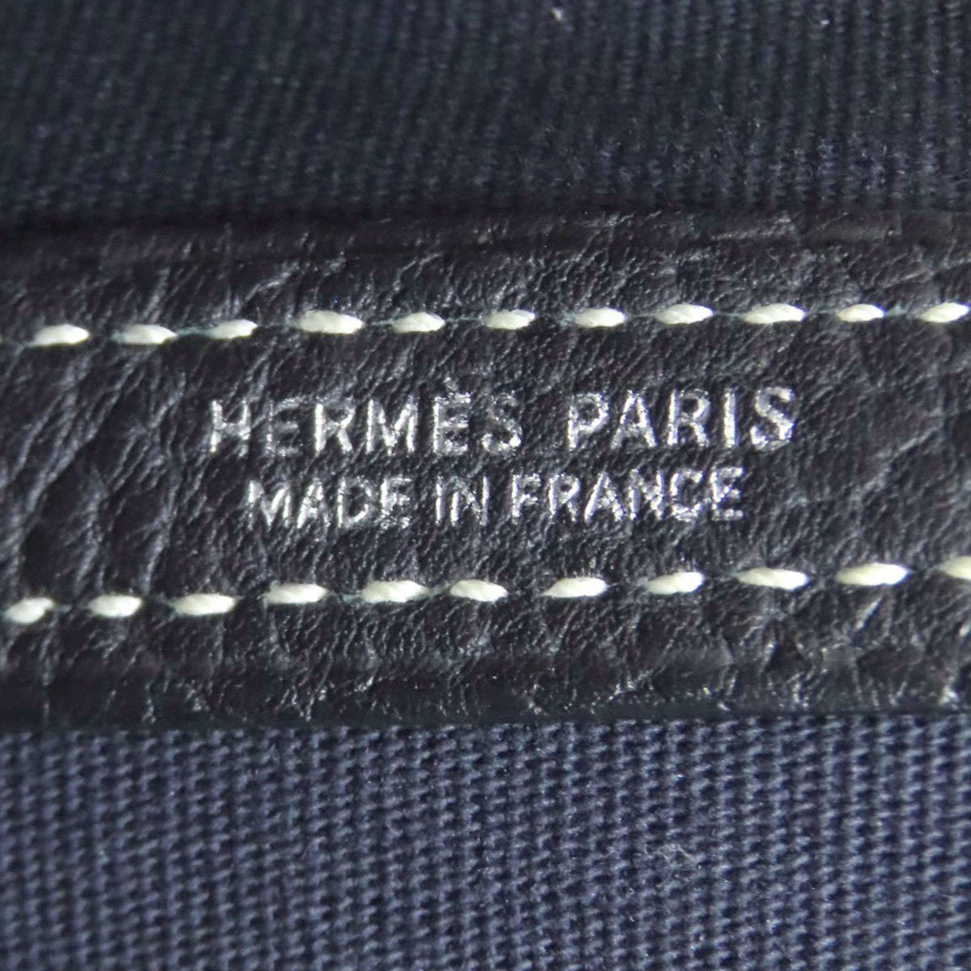 Hermes Navy Toile Officier Tote Bag (Pre-Owned)