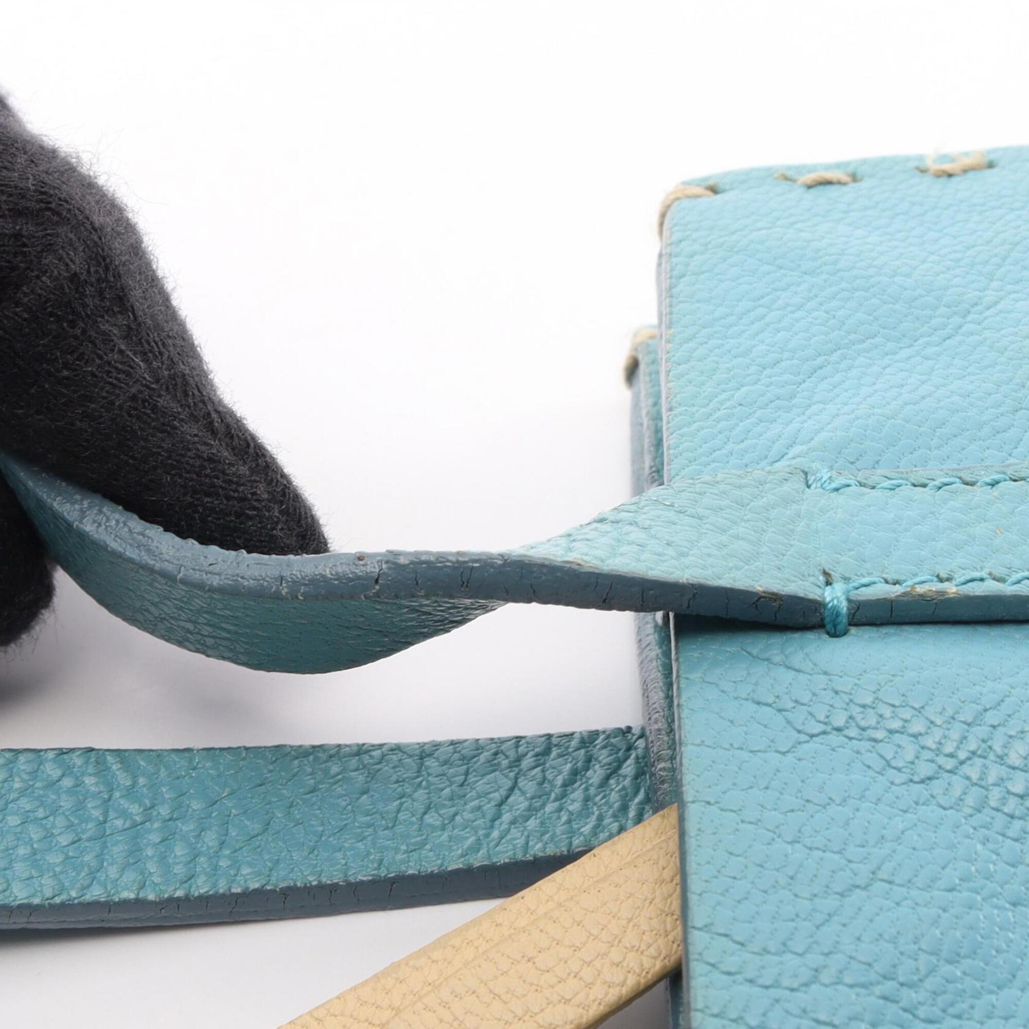 Miu Miu Blue Leather Handbag (Pre-Owned)