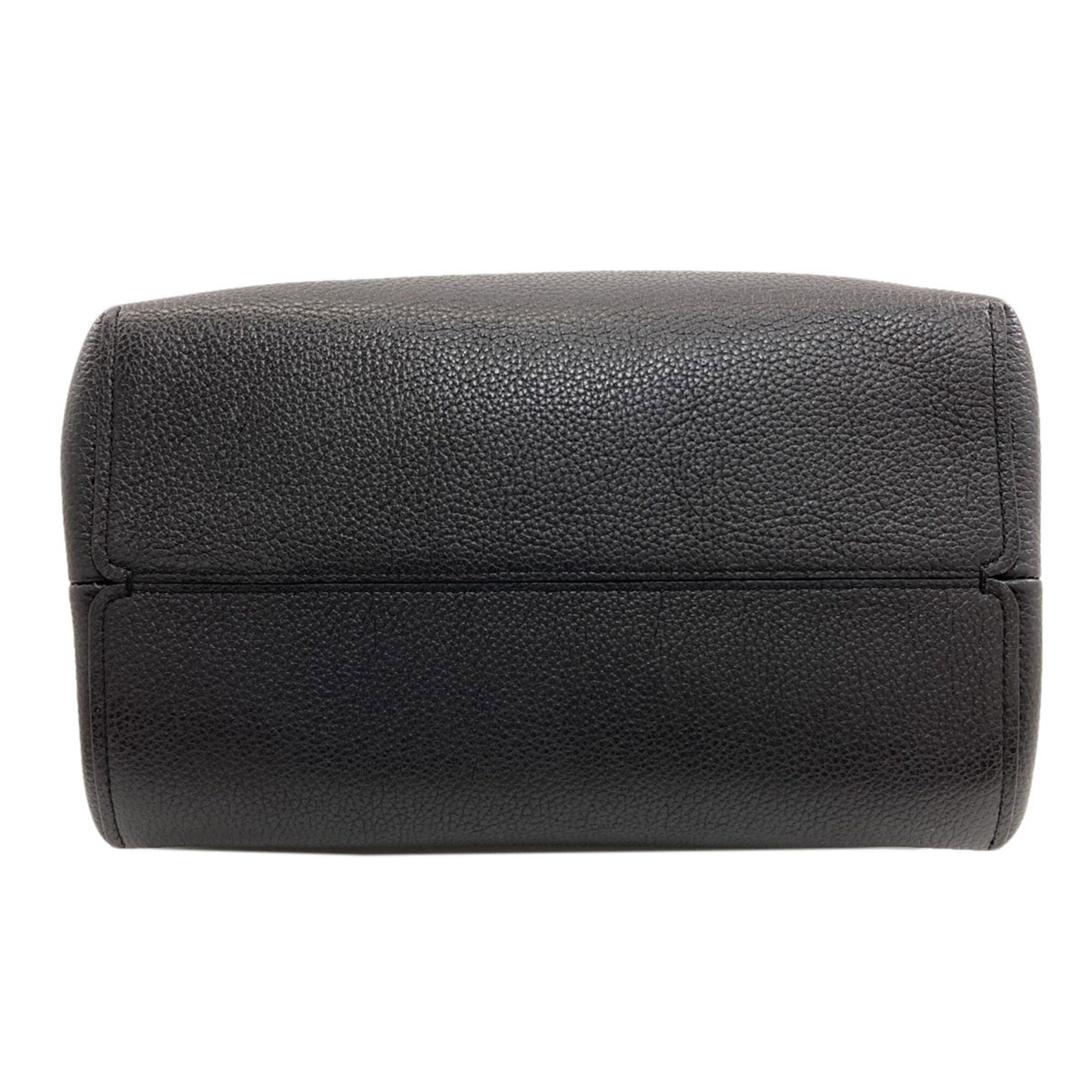 Coach Black Leather Handbag (Pre-Owned)