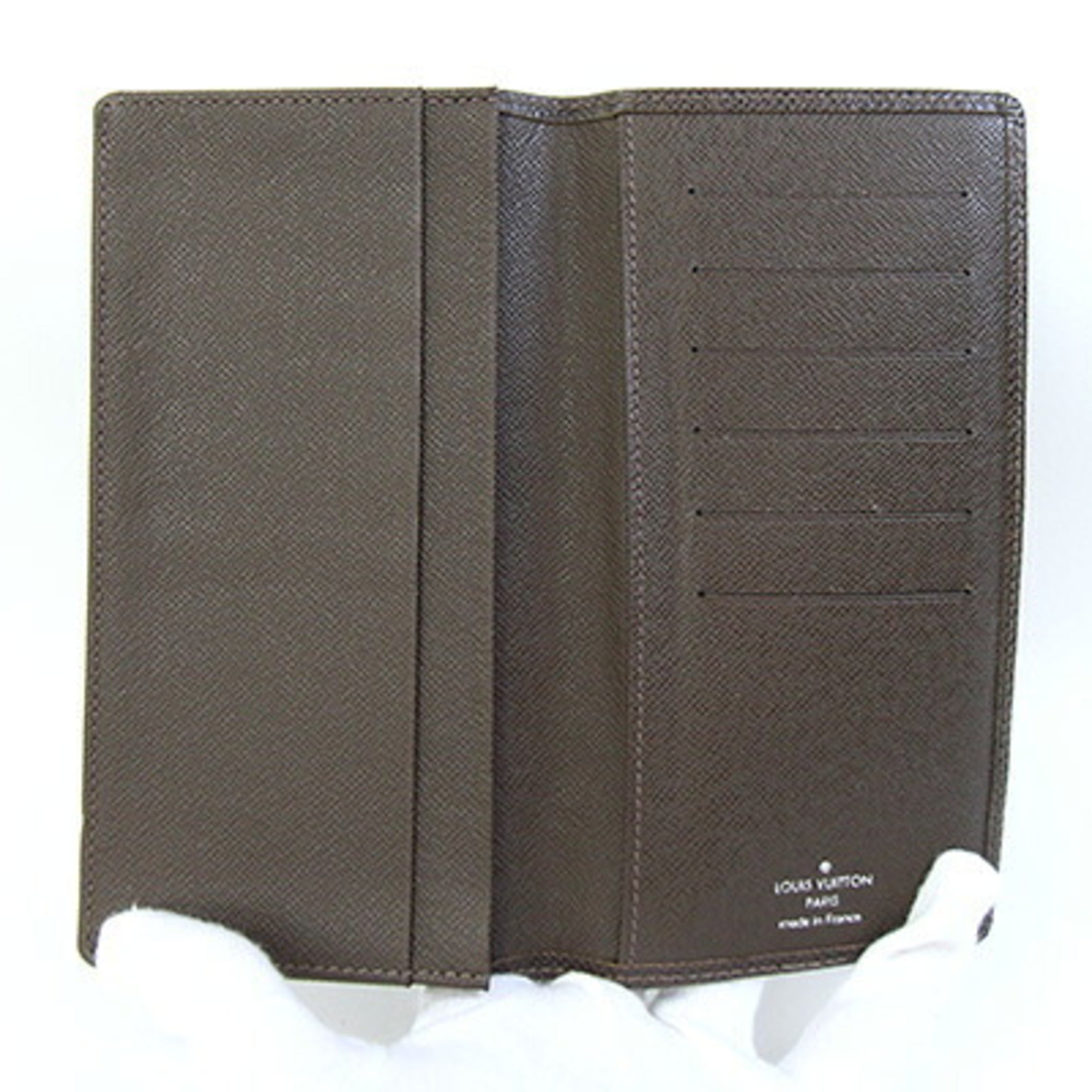 Louis Vuitton Grizzly Taiga Leather Long Bill Wallet (Bi-Fold) (Pre-Owned)