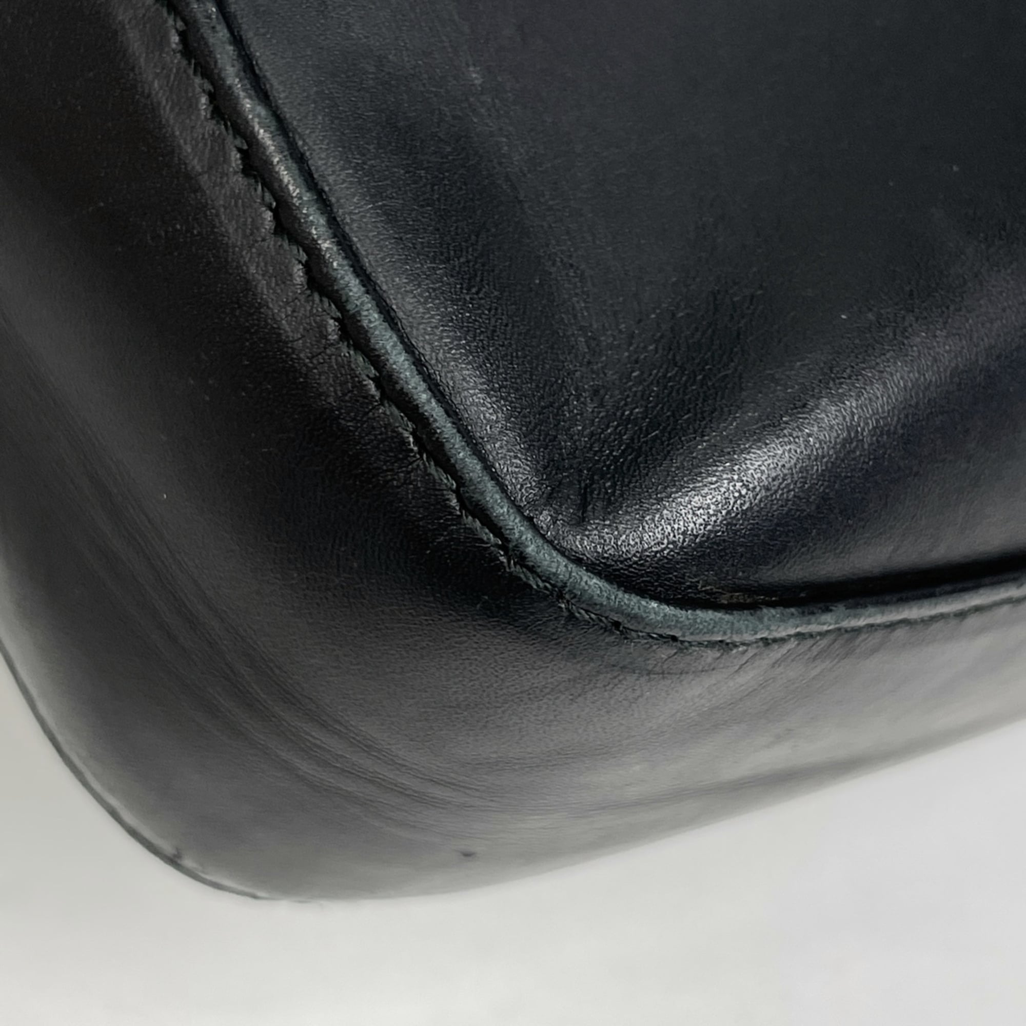 Bottega Veneta Black Leather Tote Bag (Pre-Owned)