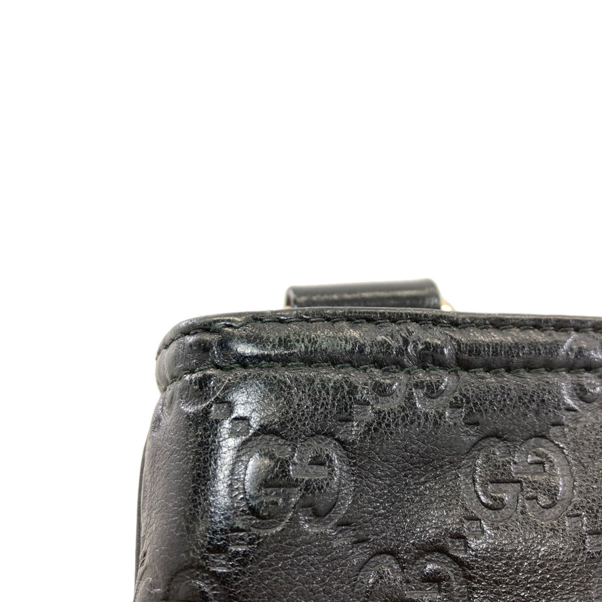 Gucci Black Leather Shoulder Bag (Pre-Owned)