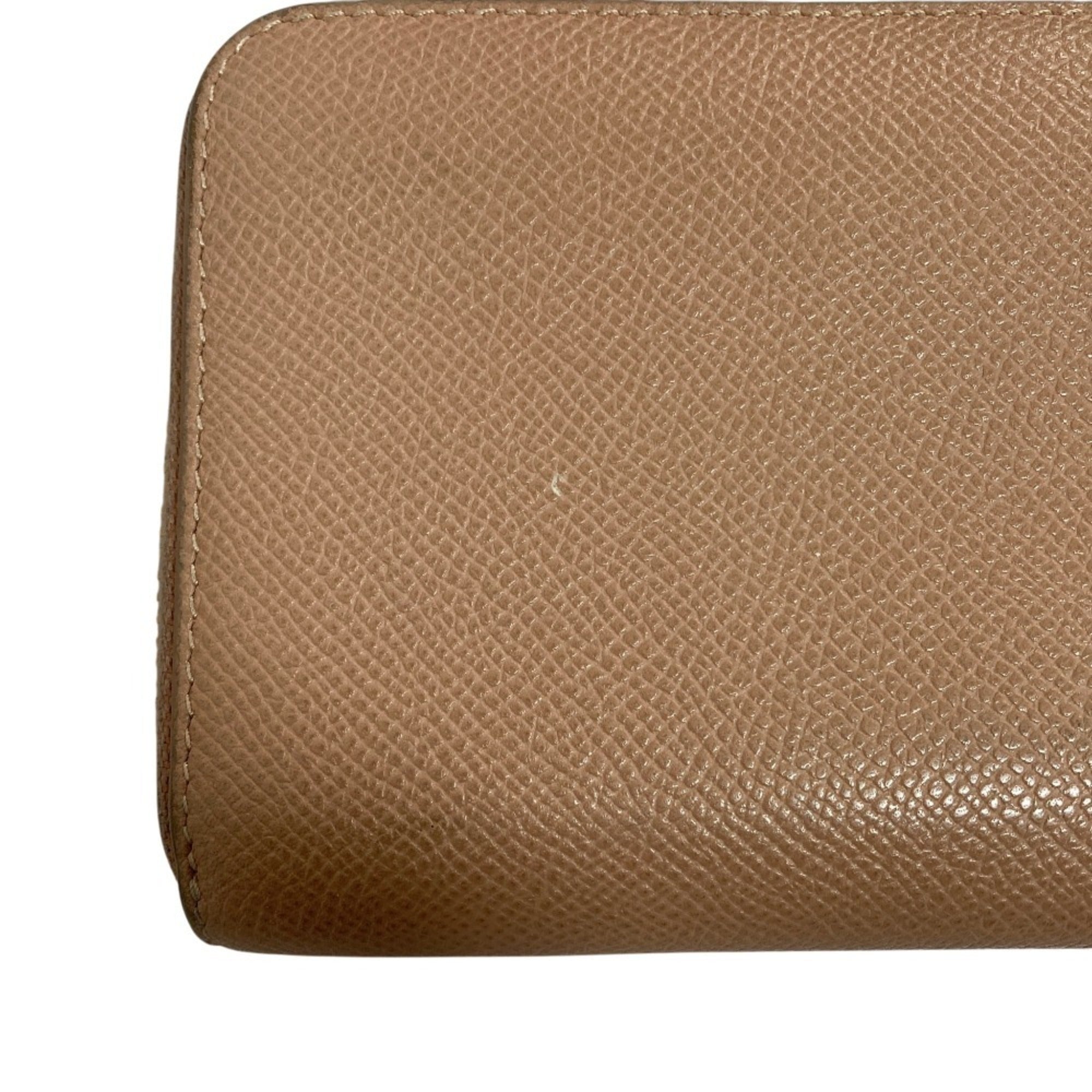 Christian Dior Beige Leather Long Wallet (Bi-Fold) (Pre-Owned)