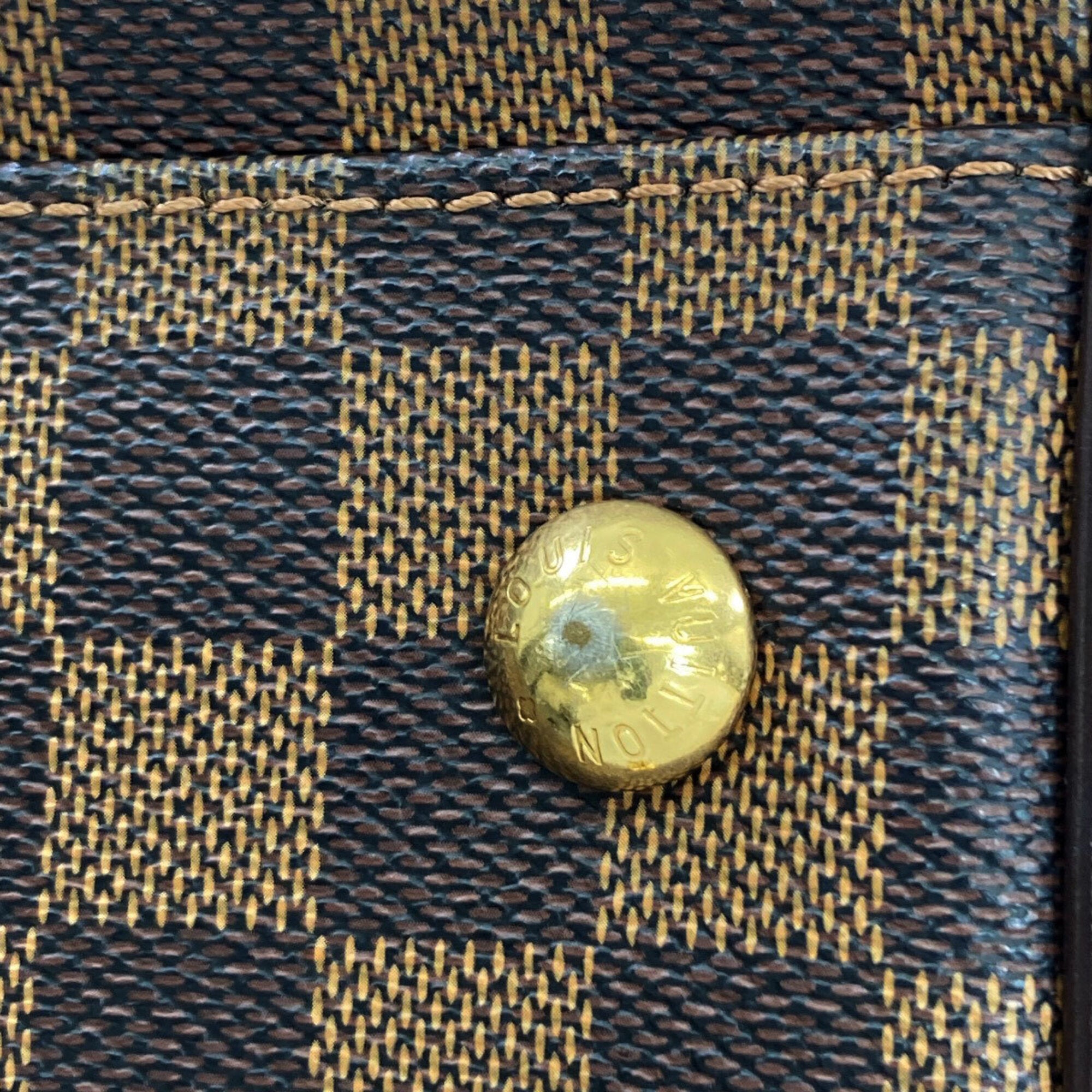 Louis Vuitton Brown Damier Canvas Handbag (Pre-Owned)