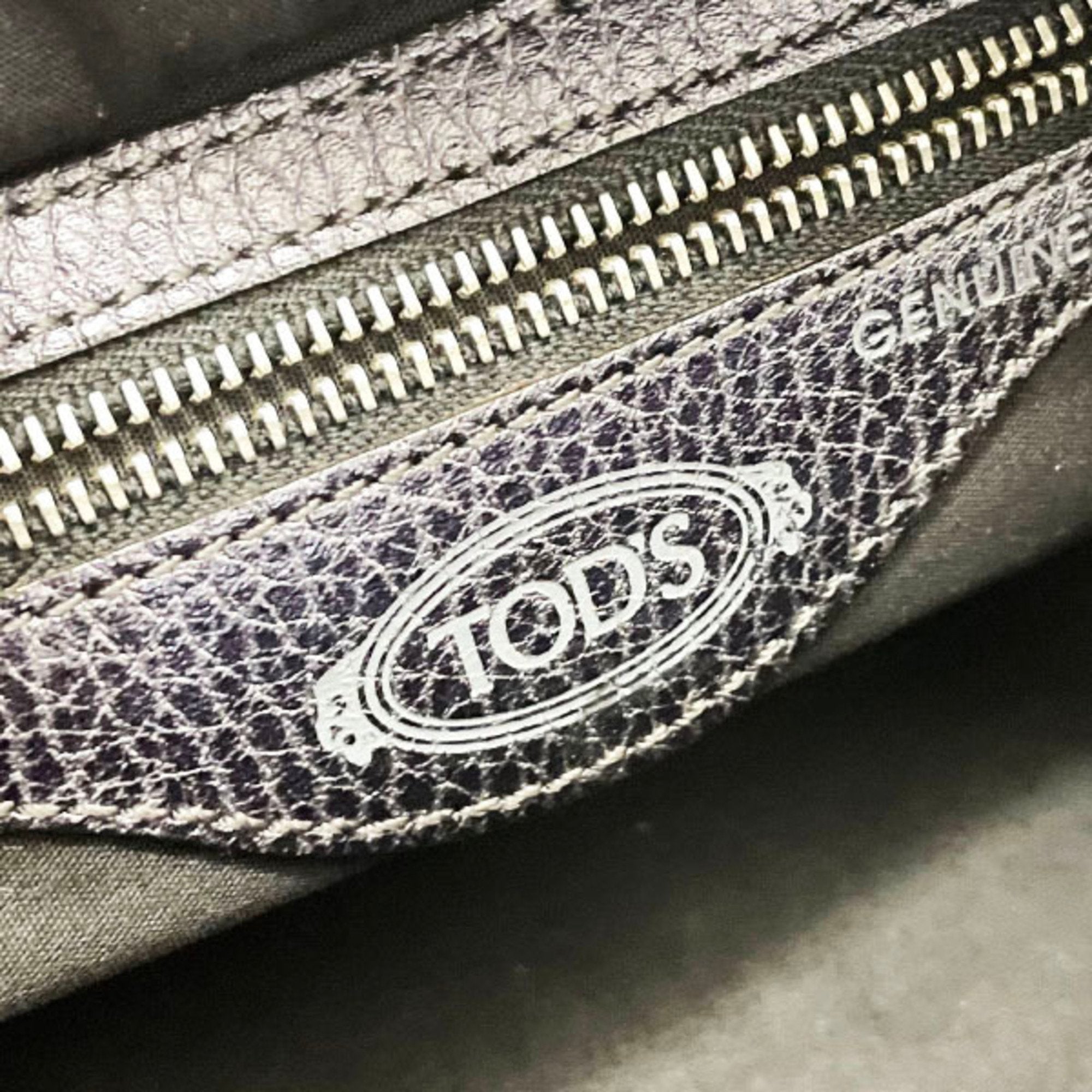Tod's Leather Handbag Tote Bag (Pre-Owned)