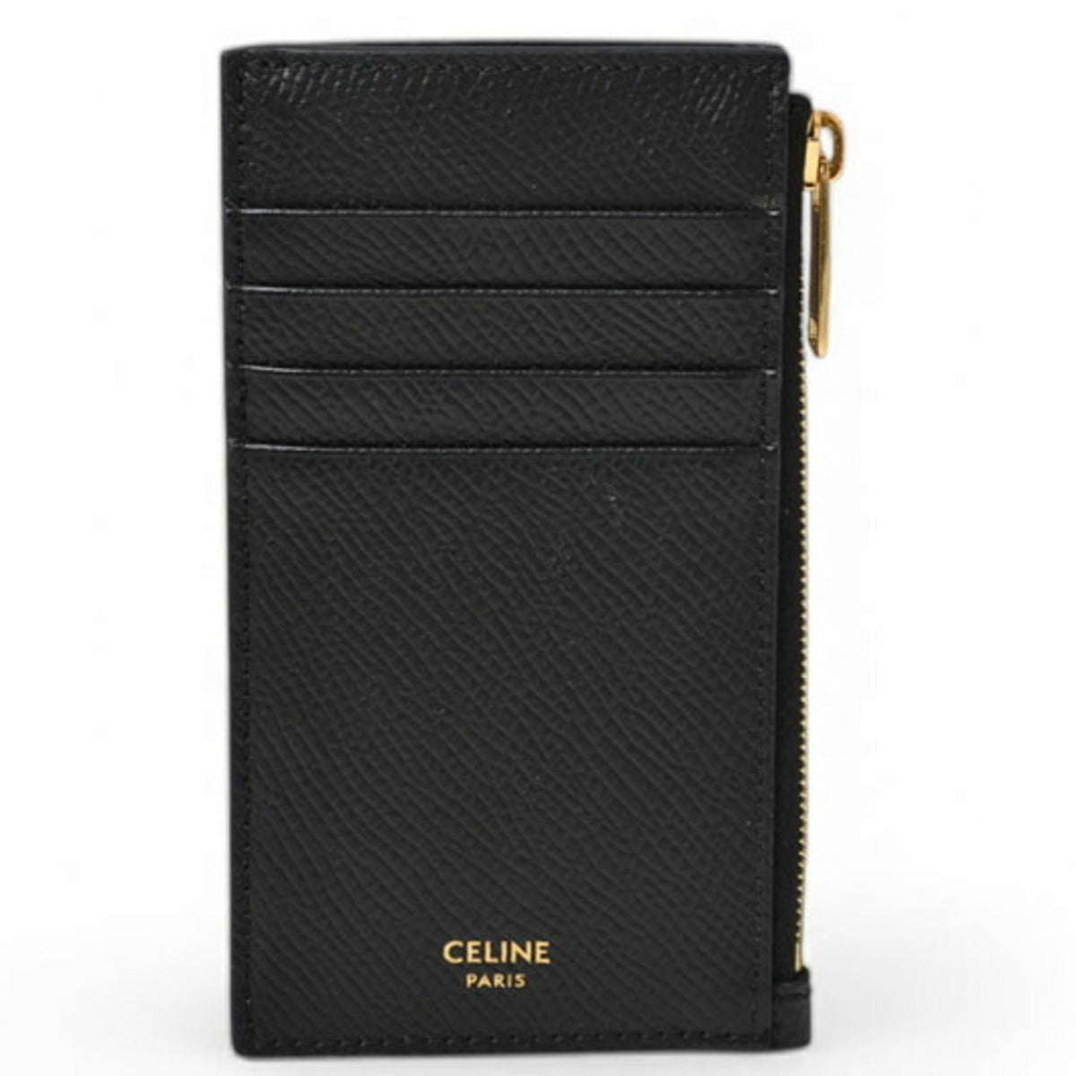 Celine Black Leather Card Wallet (Pre-Owned)