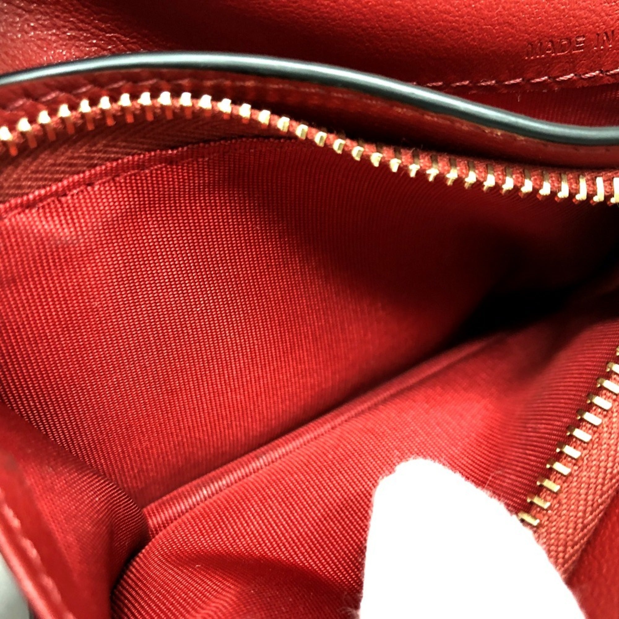 Valentino Red Color Leather Coin Purse/Coin Case (Pre-Owned)