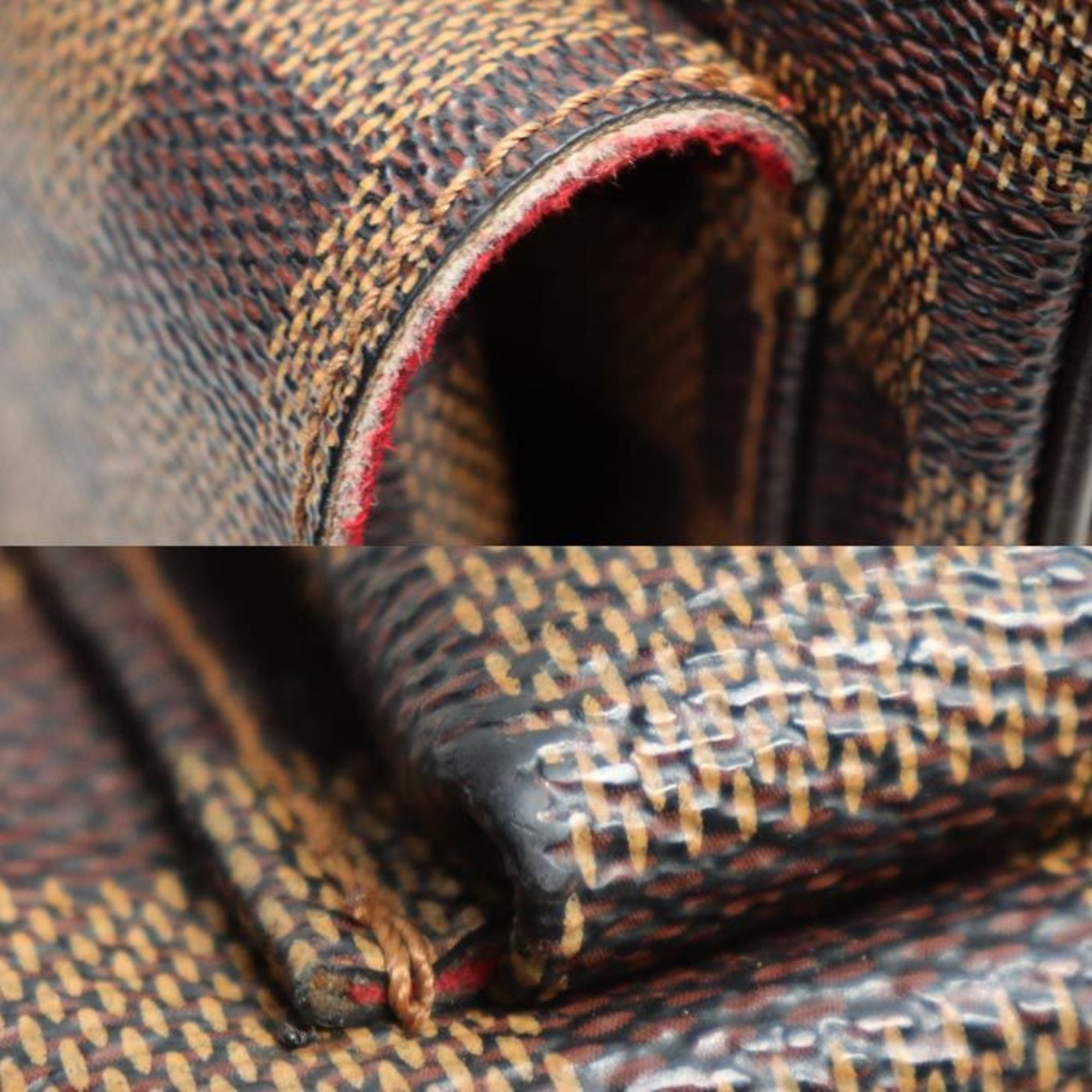 Louis Vuitton Ebene Damier Canvas Shoulder Bag (Pre-Owned)