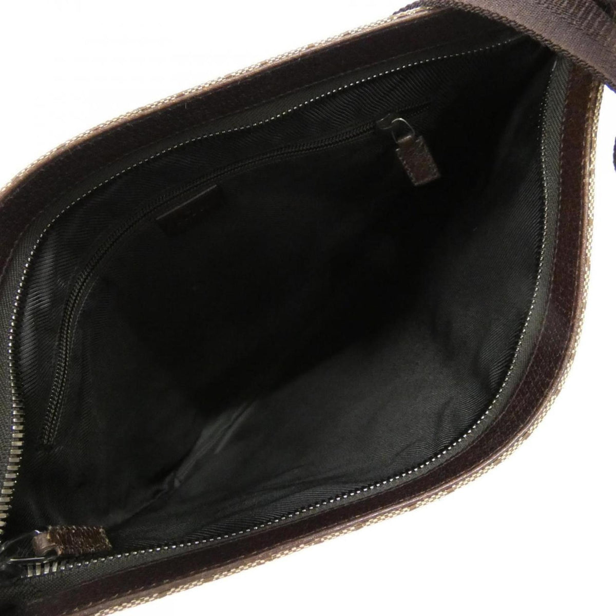Gucci Gg Canvas Beige Dark Brown Gg Canvas Shoulder Bag (Pre-Owned)