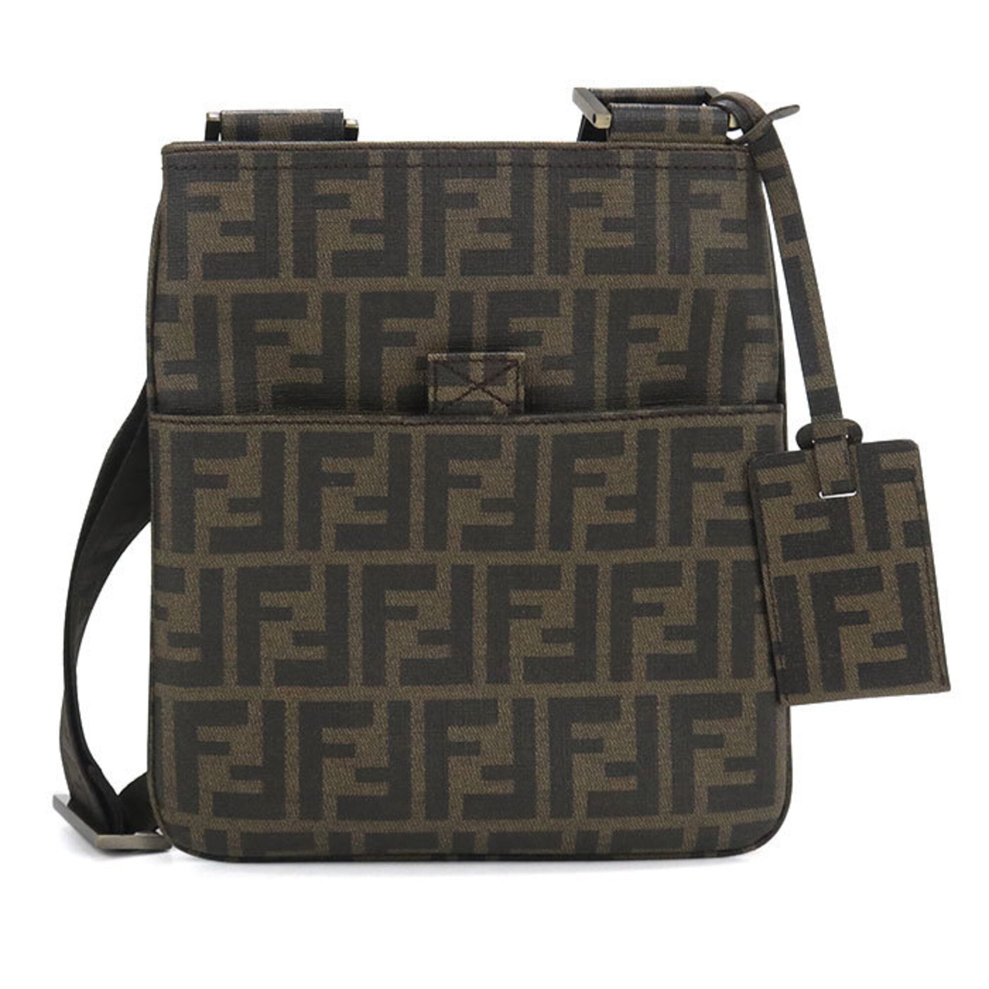 Fendi Brown Pvc Shoulder Bag (Pre-Owned)