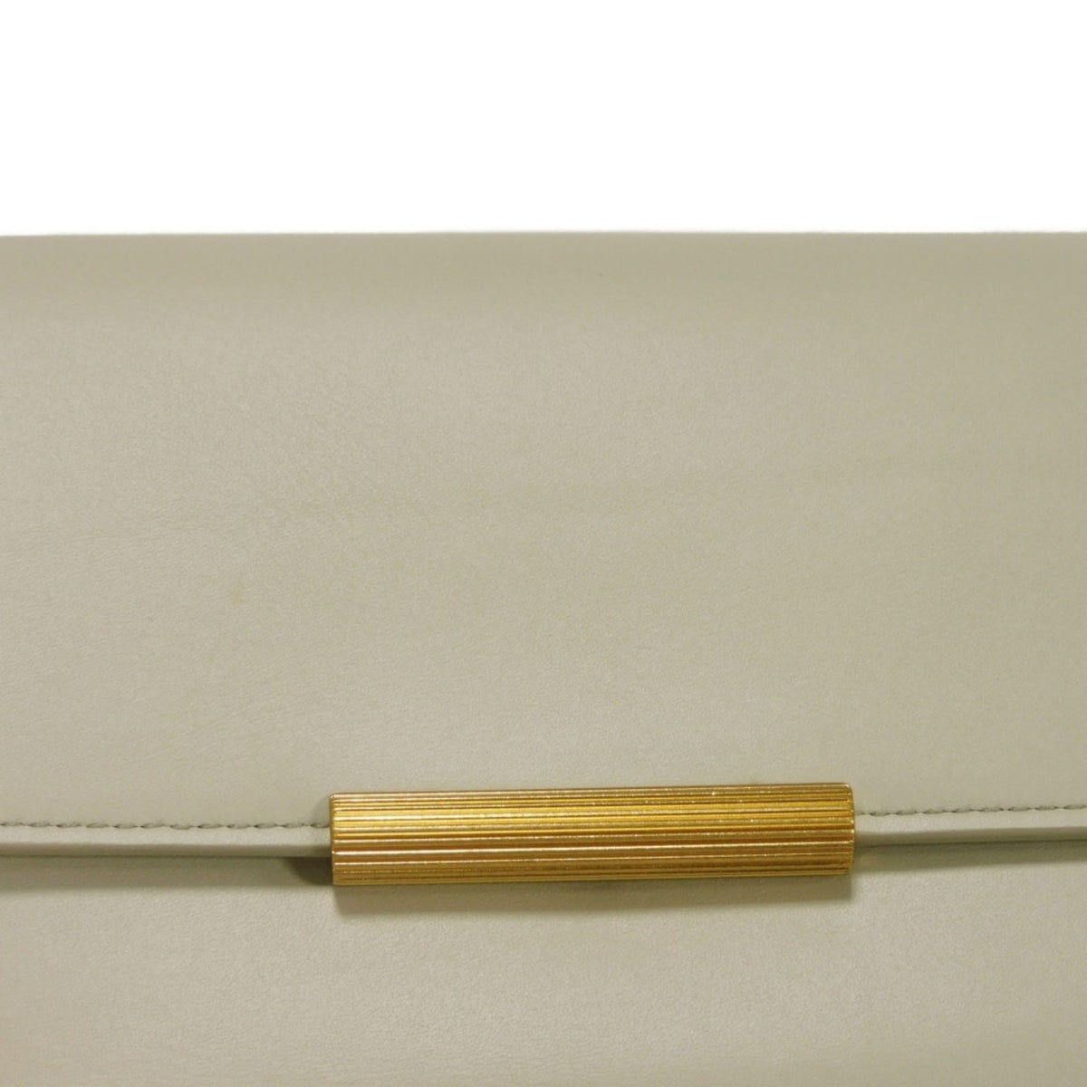 Bottega Veneta Ivory White Leather Wallet (Tri-Fold) (Pre-Owned)