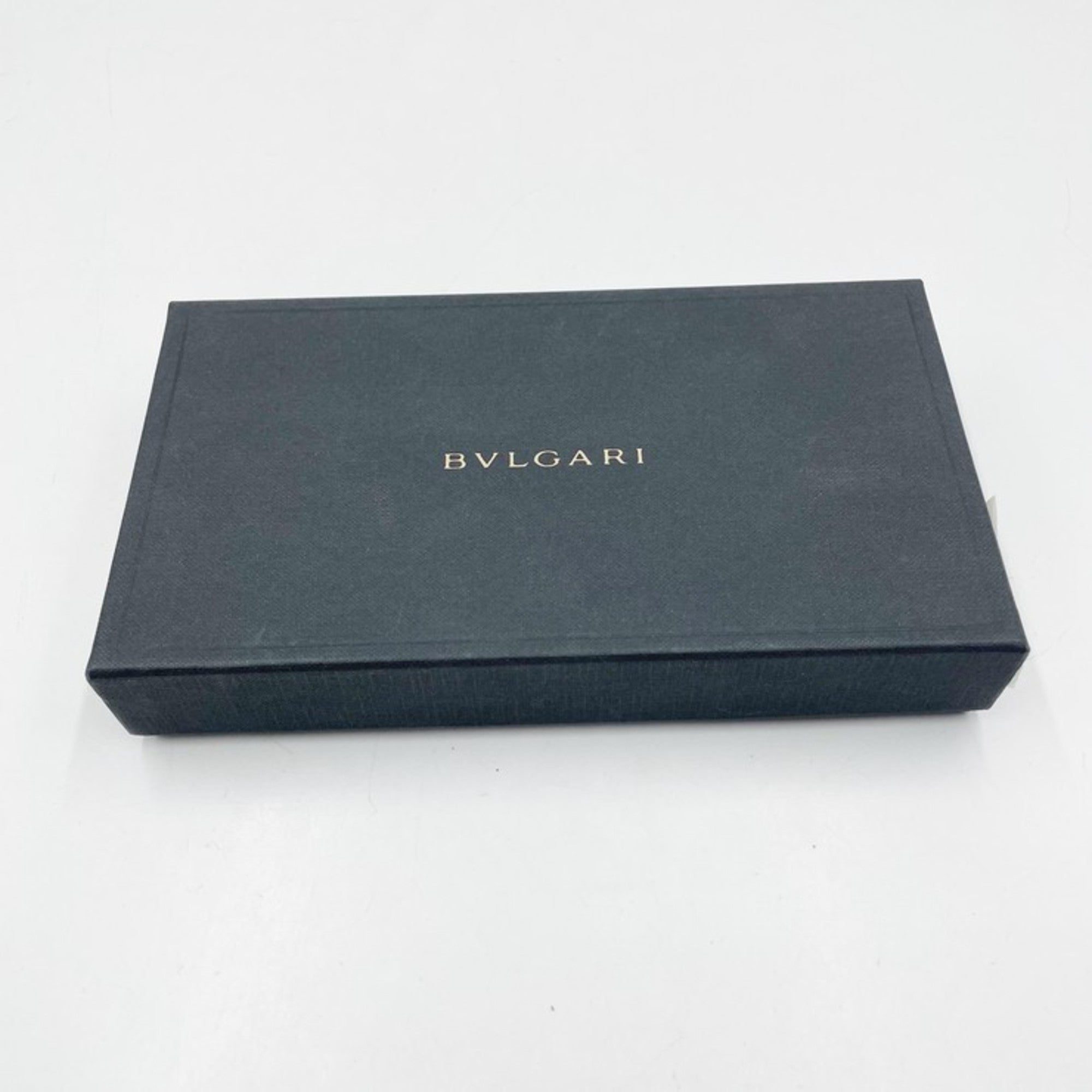 Bvlgari Black Leather Long Wallet (Bi-Fold) (Pre-Owned)