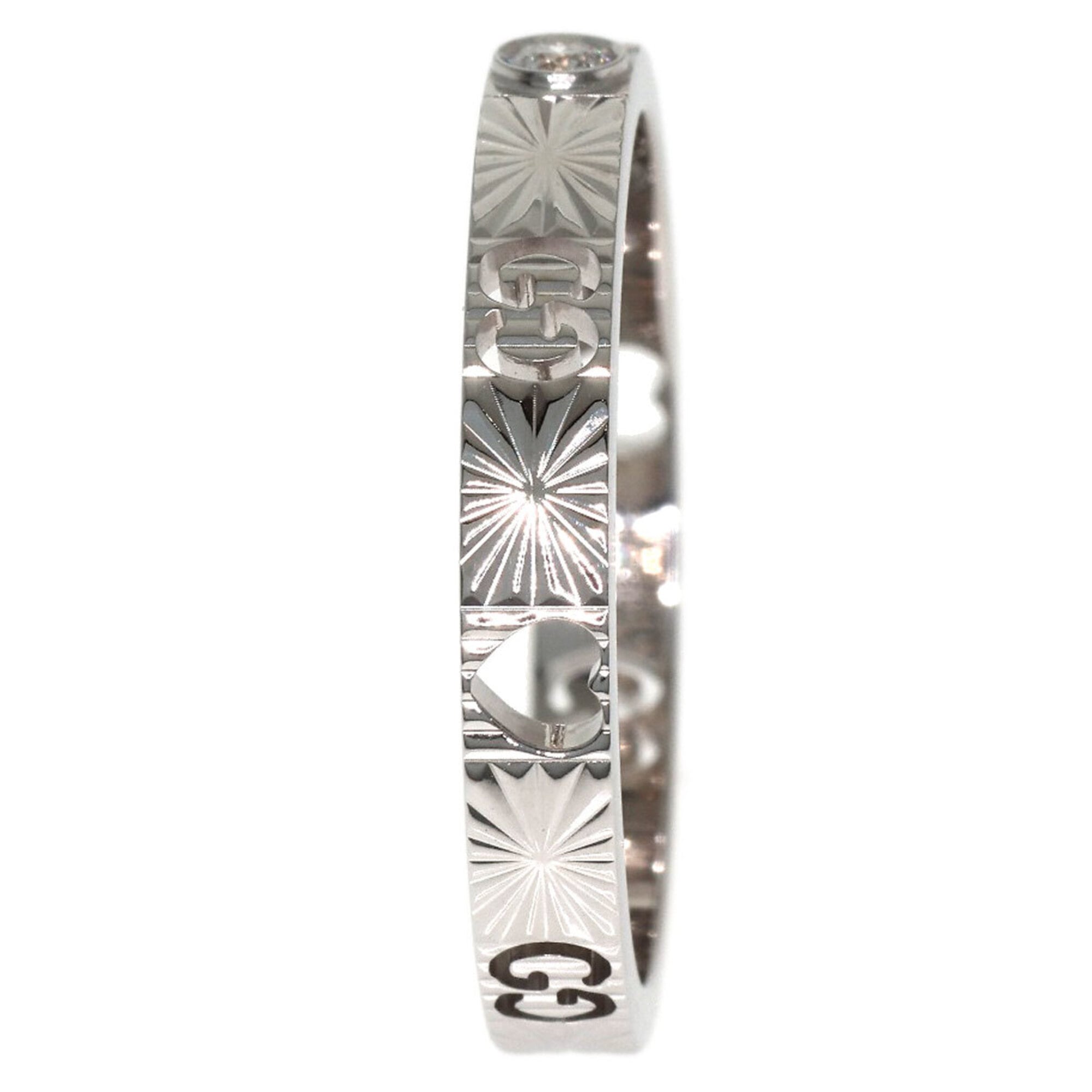 Gucci Icon White Gold (18K) Band Ring (Pre-Owned)
