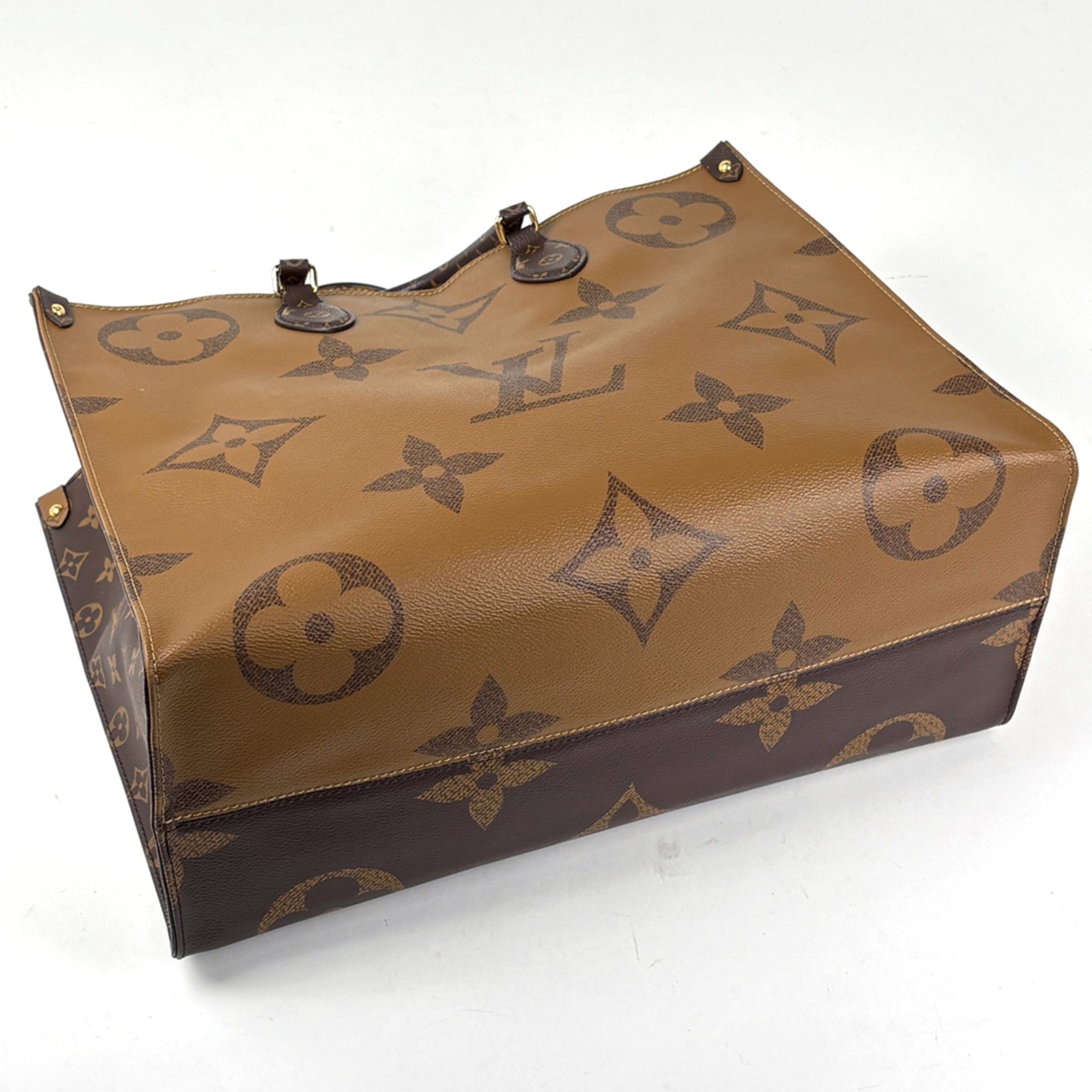 Louis Vuitton Brown Monogram Reverse Shoulder Bag Tote Bag (Pre-Owned)