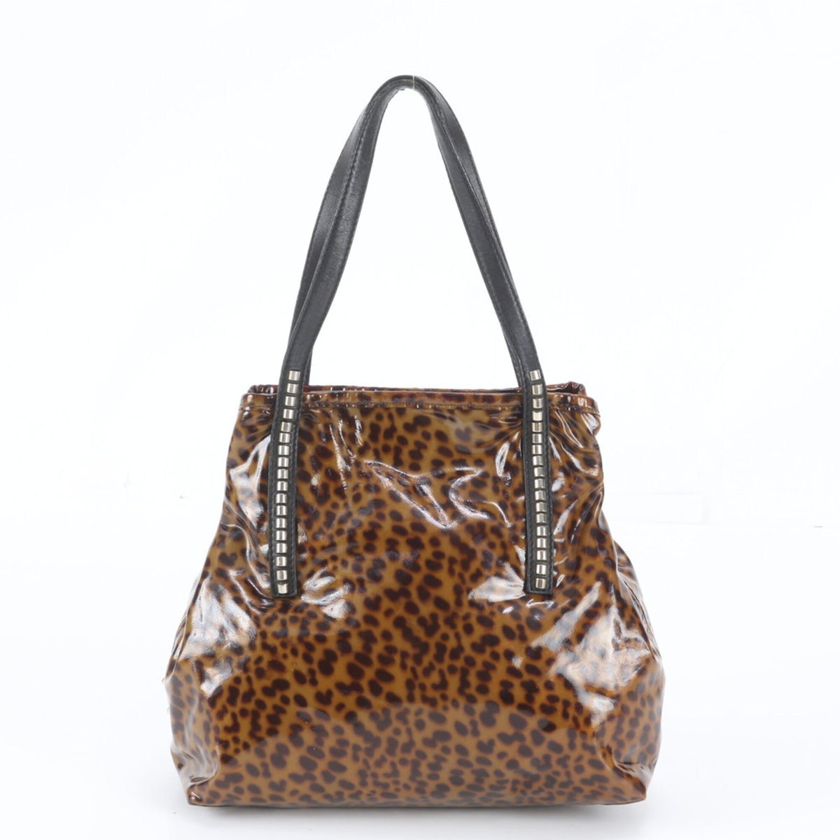 Jimmy Choo Brown Leather Handbag Shoulder Bag Tote Bag (Pre-Owned)