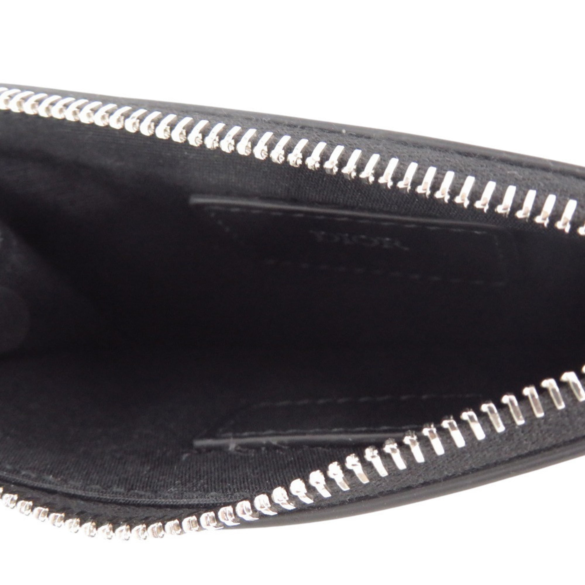 Christian Dior Black Leather Coin Purse/Coin Case (Pre-Owned)