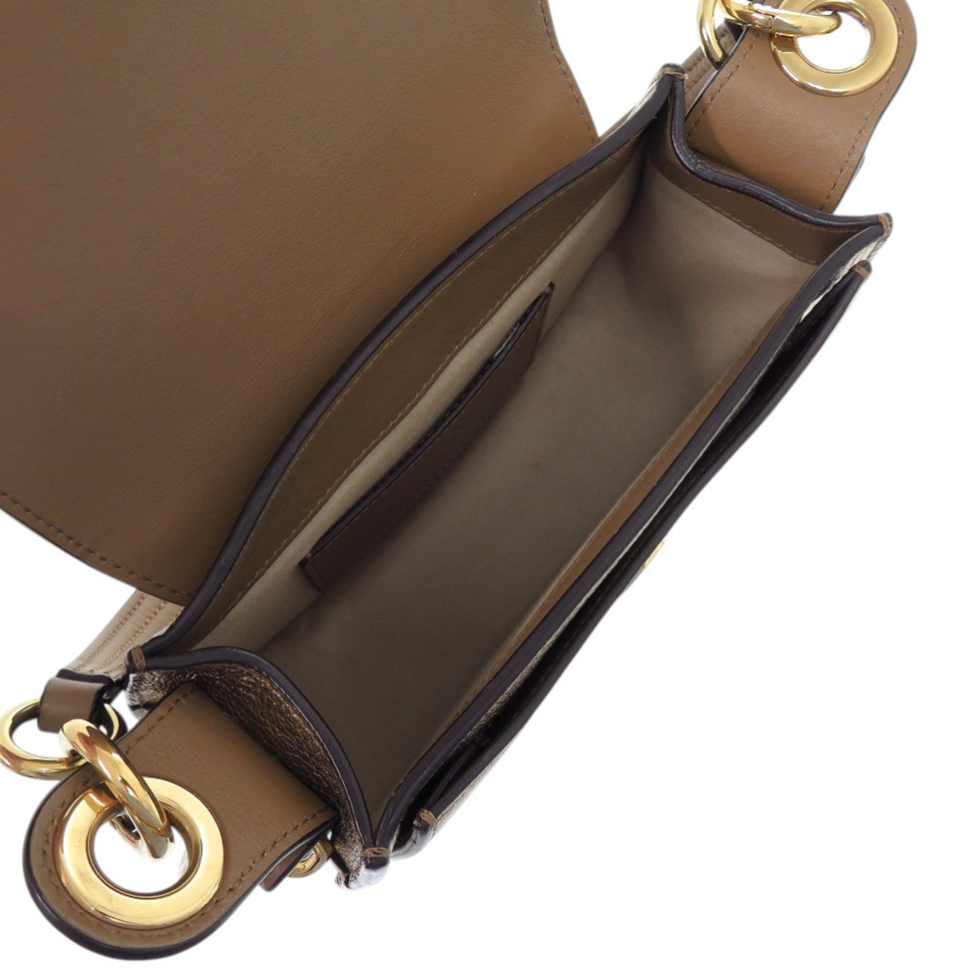 Chloé Gold Leather Shoulder Bag (Pre-Owned)