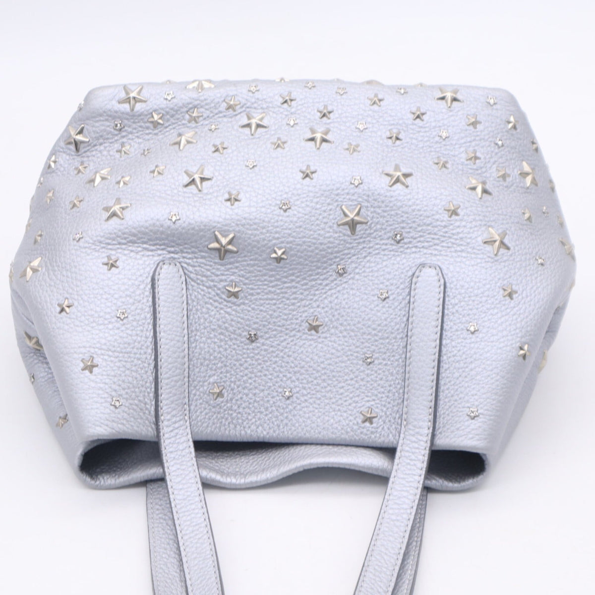 Jimmy Choo Silver Leather Handbag (Pre-Owned)