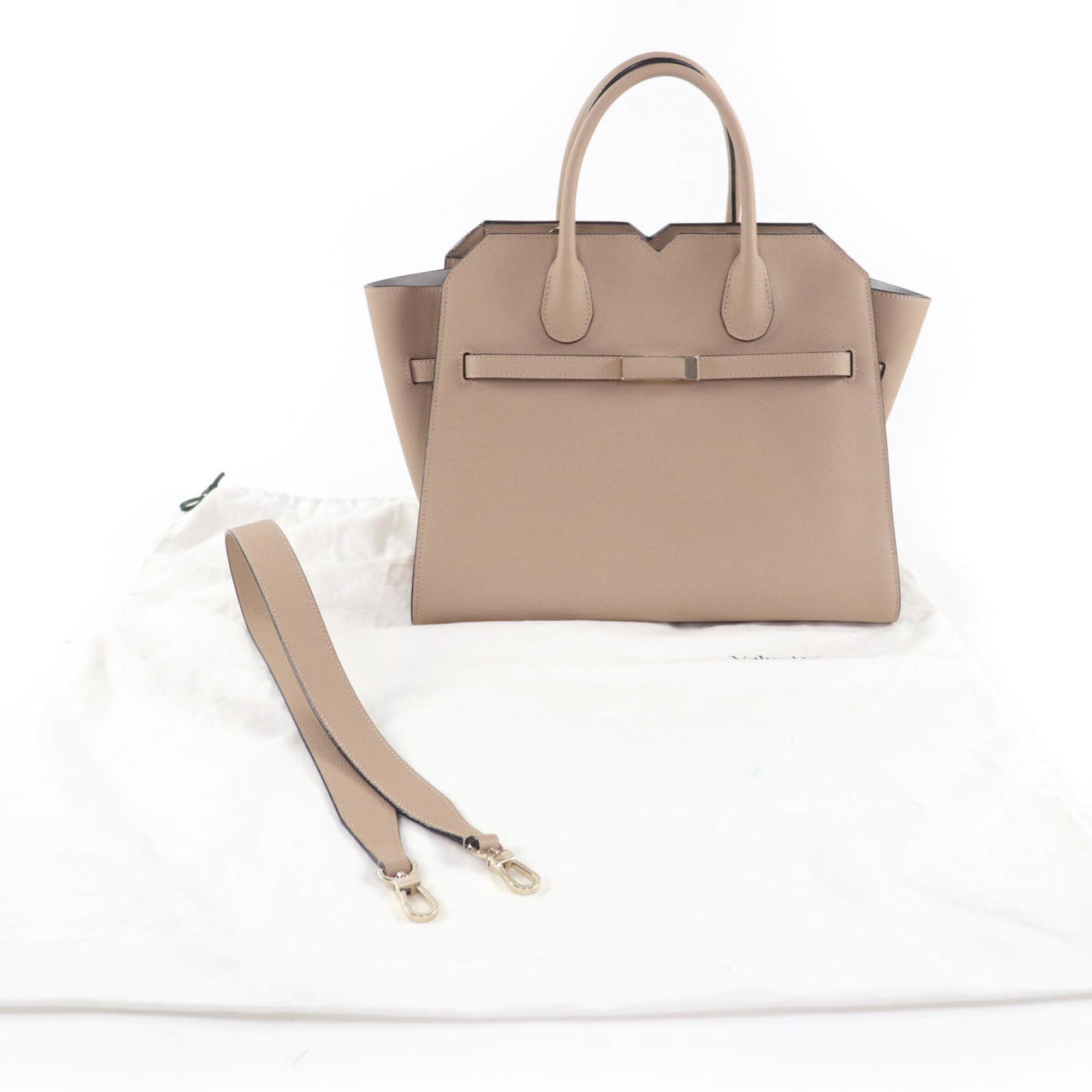 Valextra Grayish Handbag (Pre-Owned)