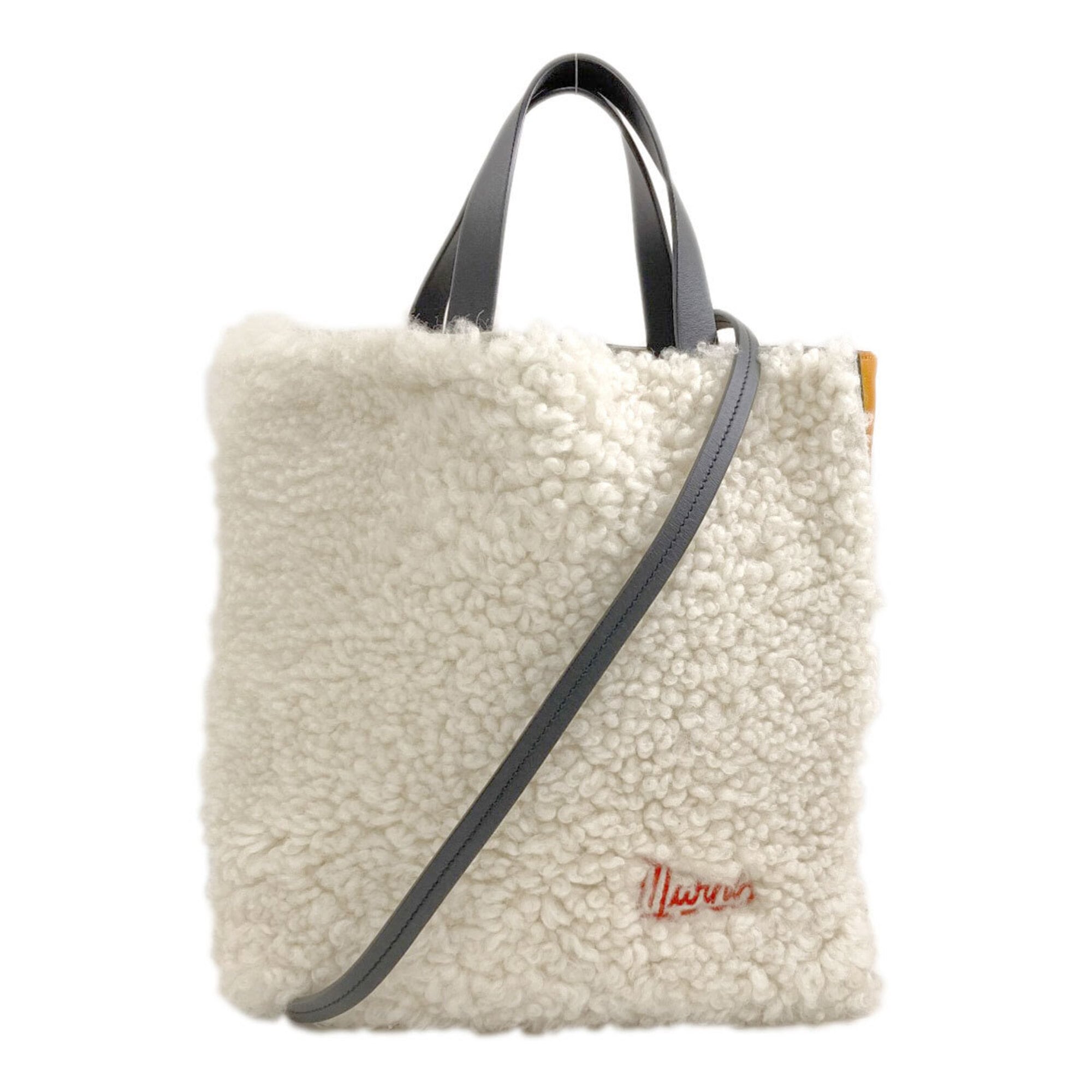 Marni White Yellow Leather Handbag (Pre-Owned)