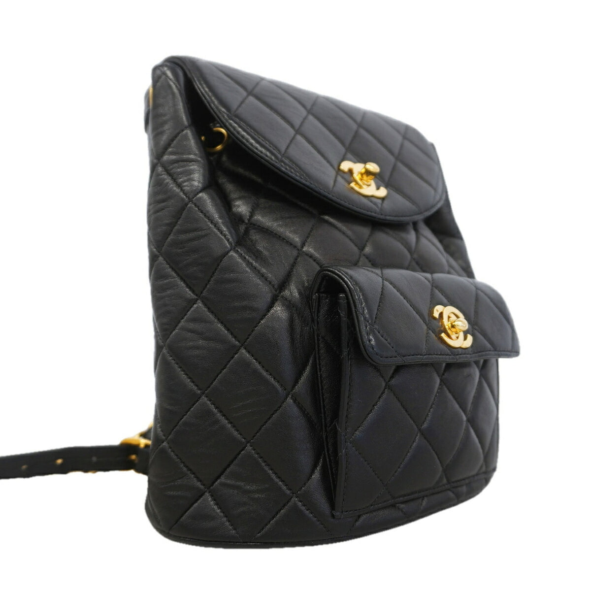Chanel Black Leather Backpack (Pre-Owned)