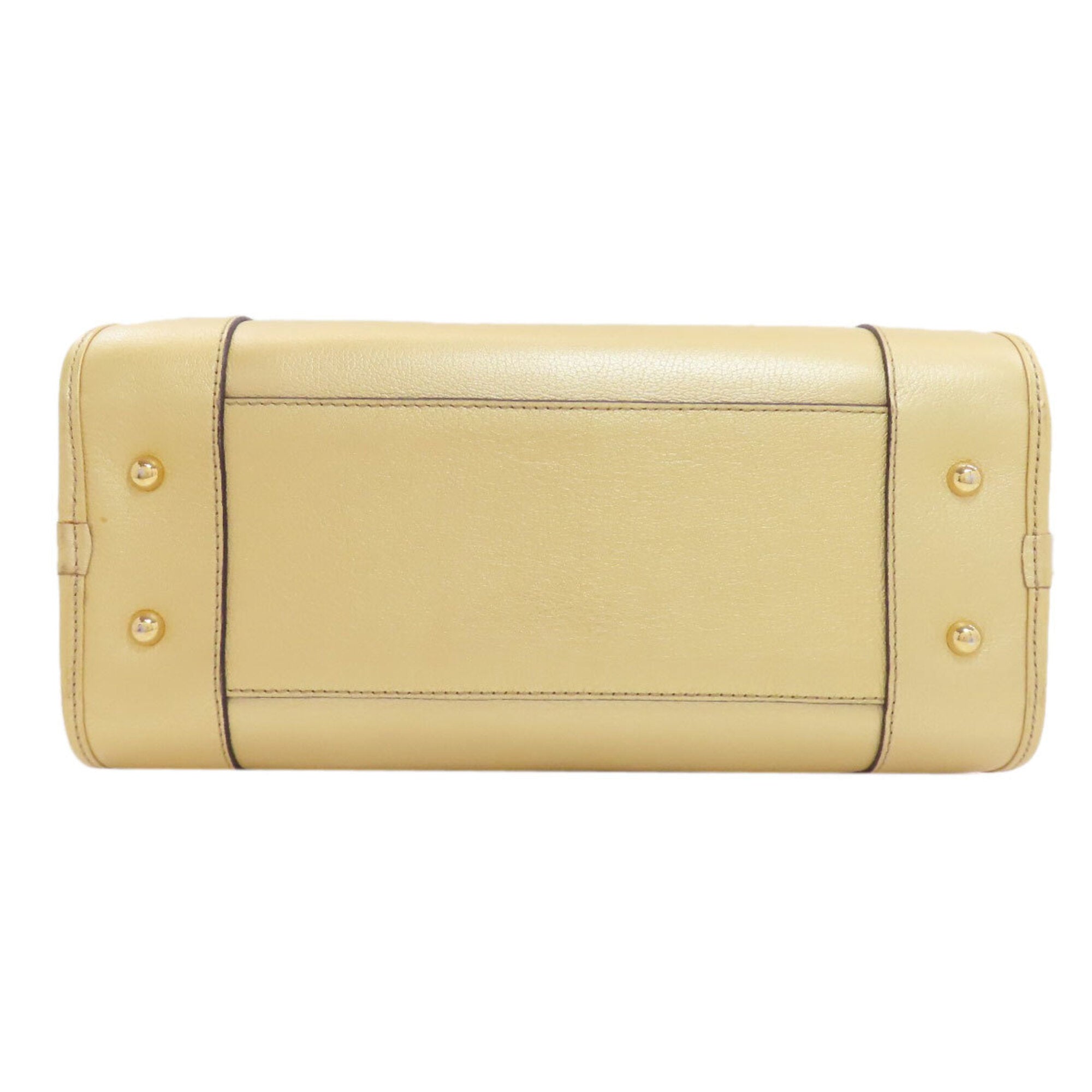Loewe Gold Leather Handbag (Pre-Owned)