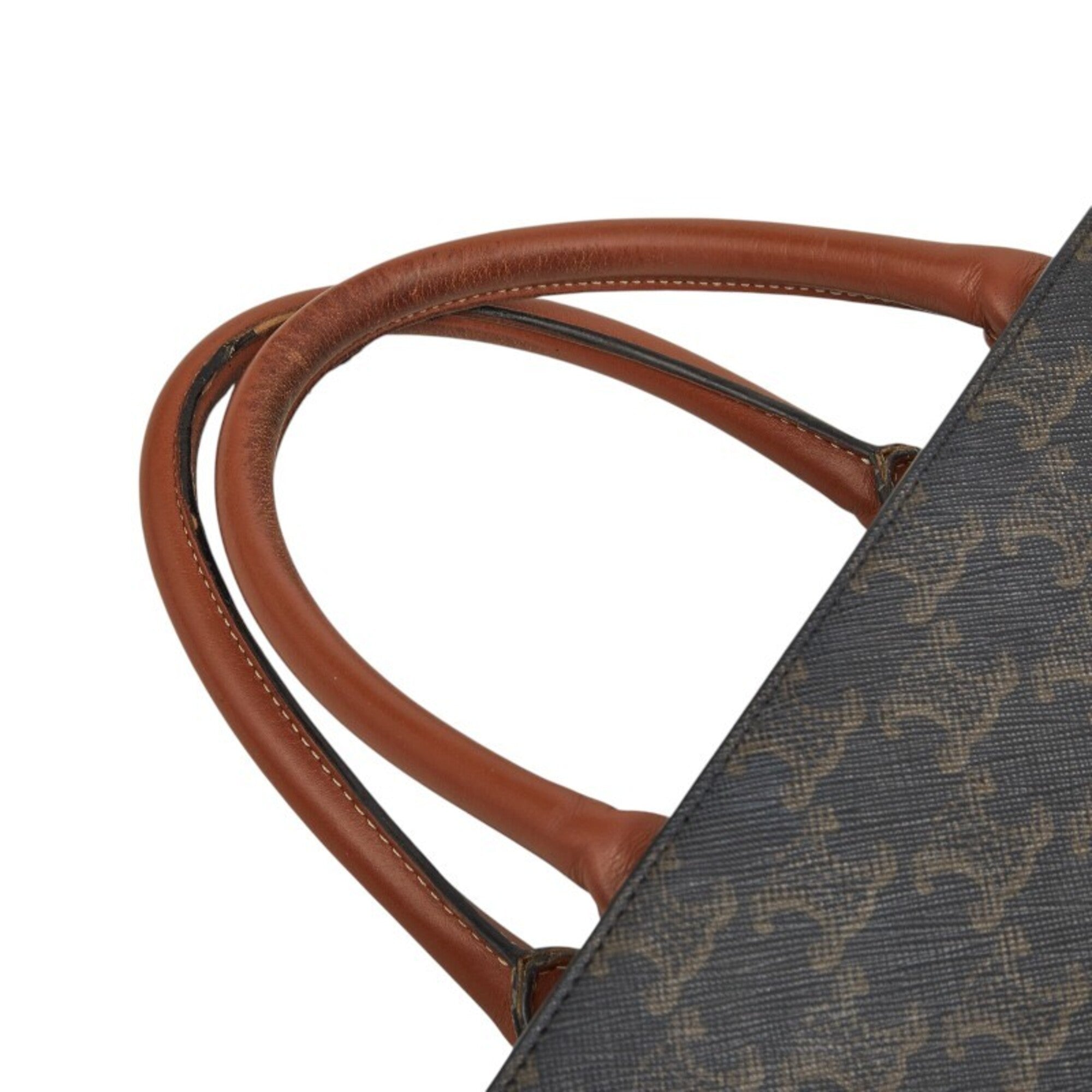 Celine Brown Pvc Leather Shoulder Bag Tote Bag (Pre-Owned)