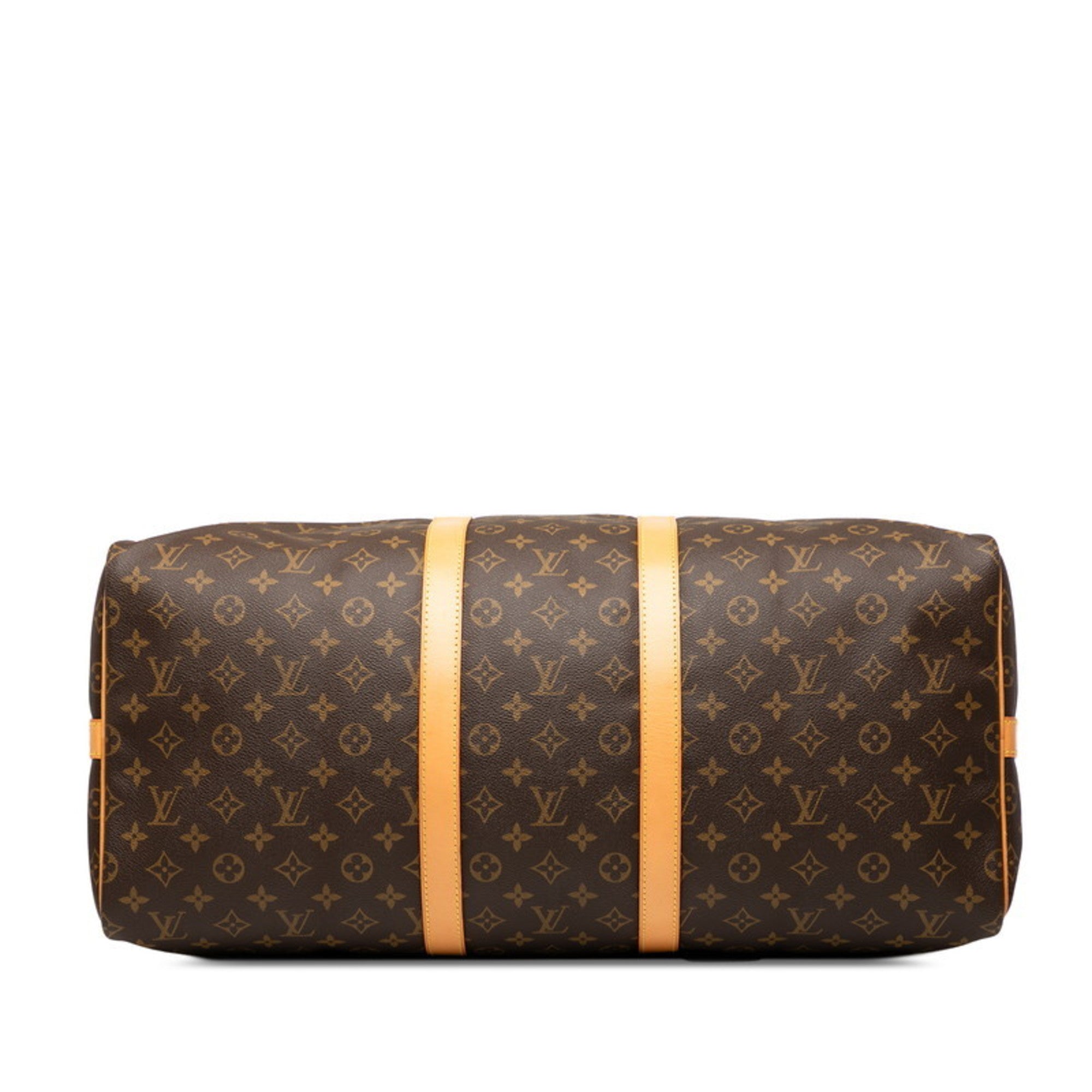 Louis Vuitton Brown Pvc Leather Boston Bag Shoulder Bag (Pre-Owned)
