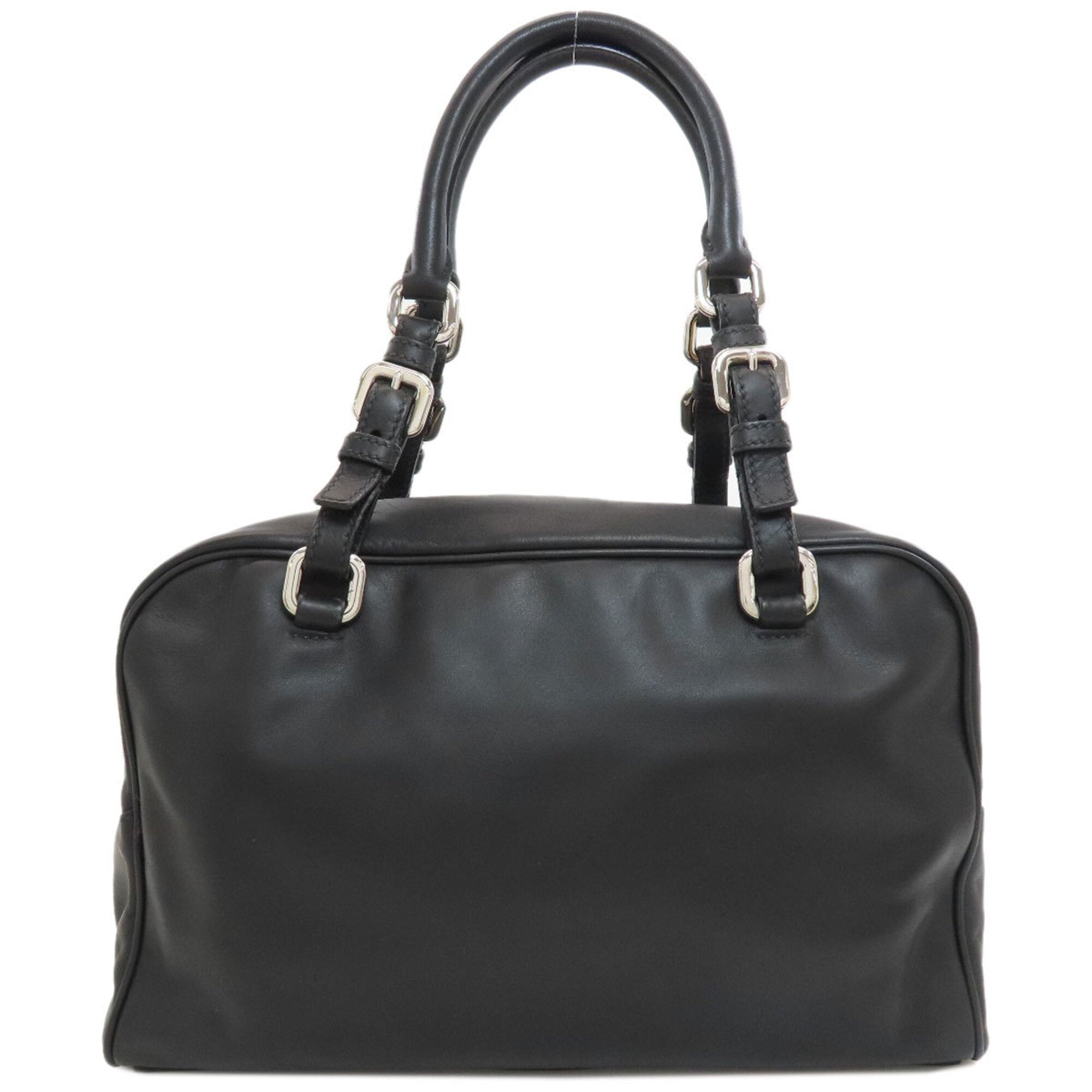 Prada Black Leather Boston Bag (Pre-Owned)