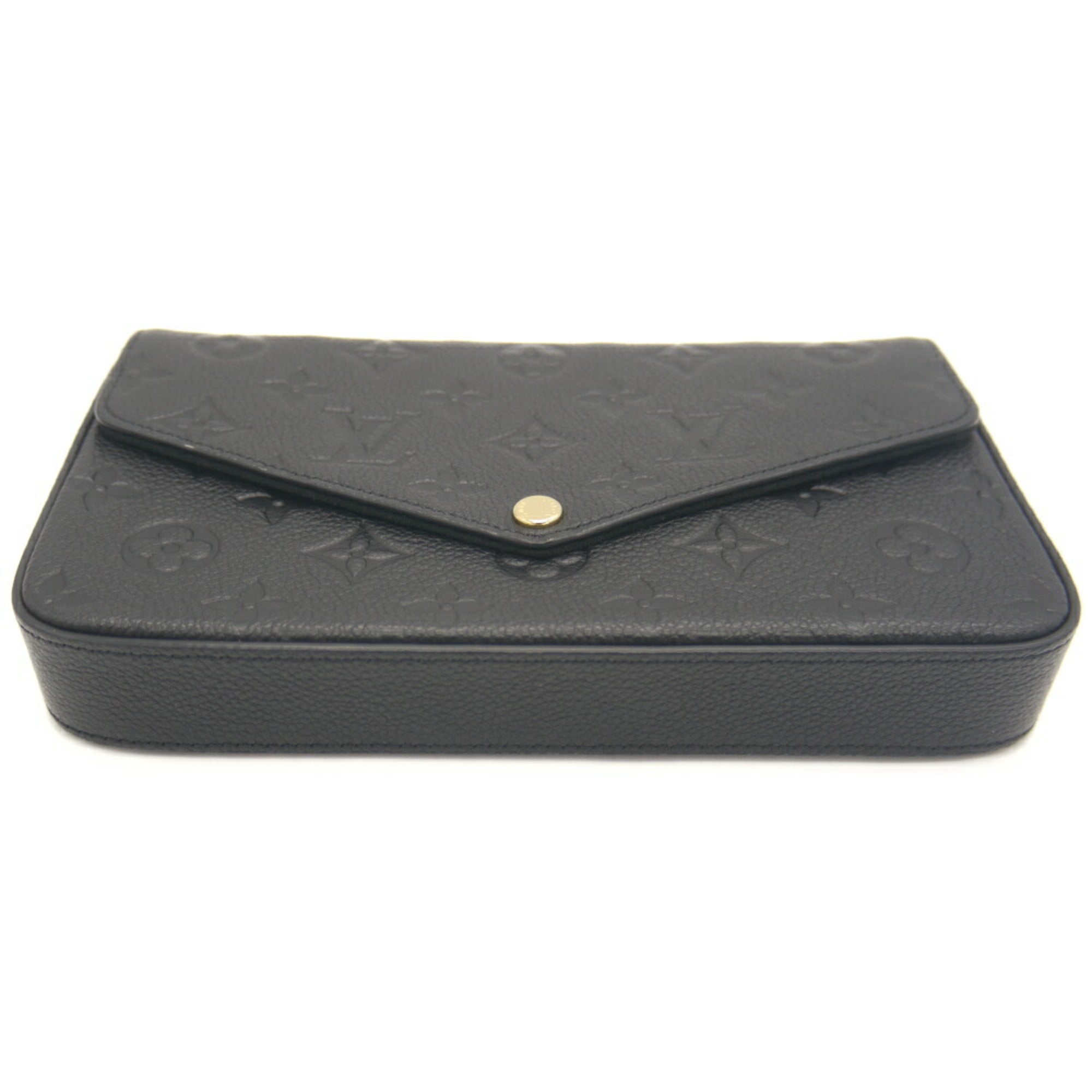 Louis Vuitton Black Monogram Noir Monogram Empreinte Clutch Bag Pouch Shoulder Bag (Pre-Owned)