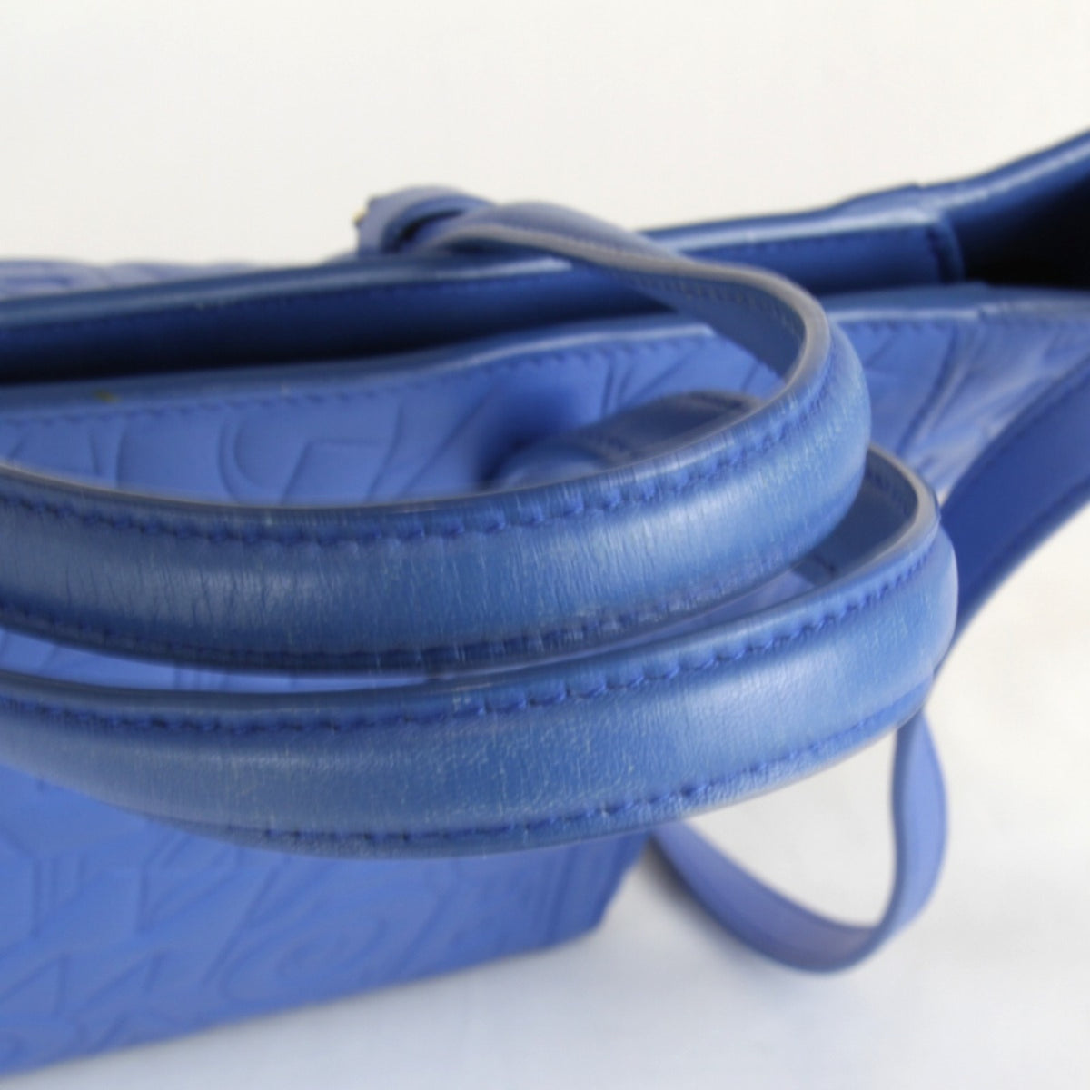 Salvatore Ferragamo Blue Leather Tote Bag (Pre-Owned)