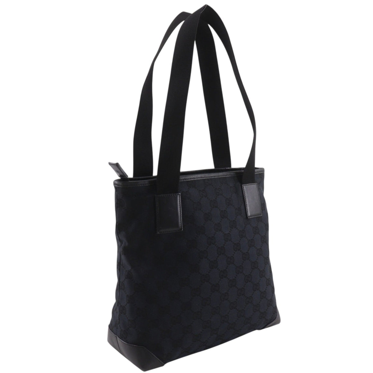 Gucci Gg Canvas Black Gg Canvas Tote Bag (Pre-Owned)