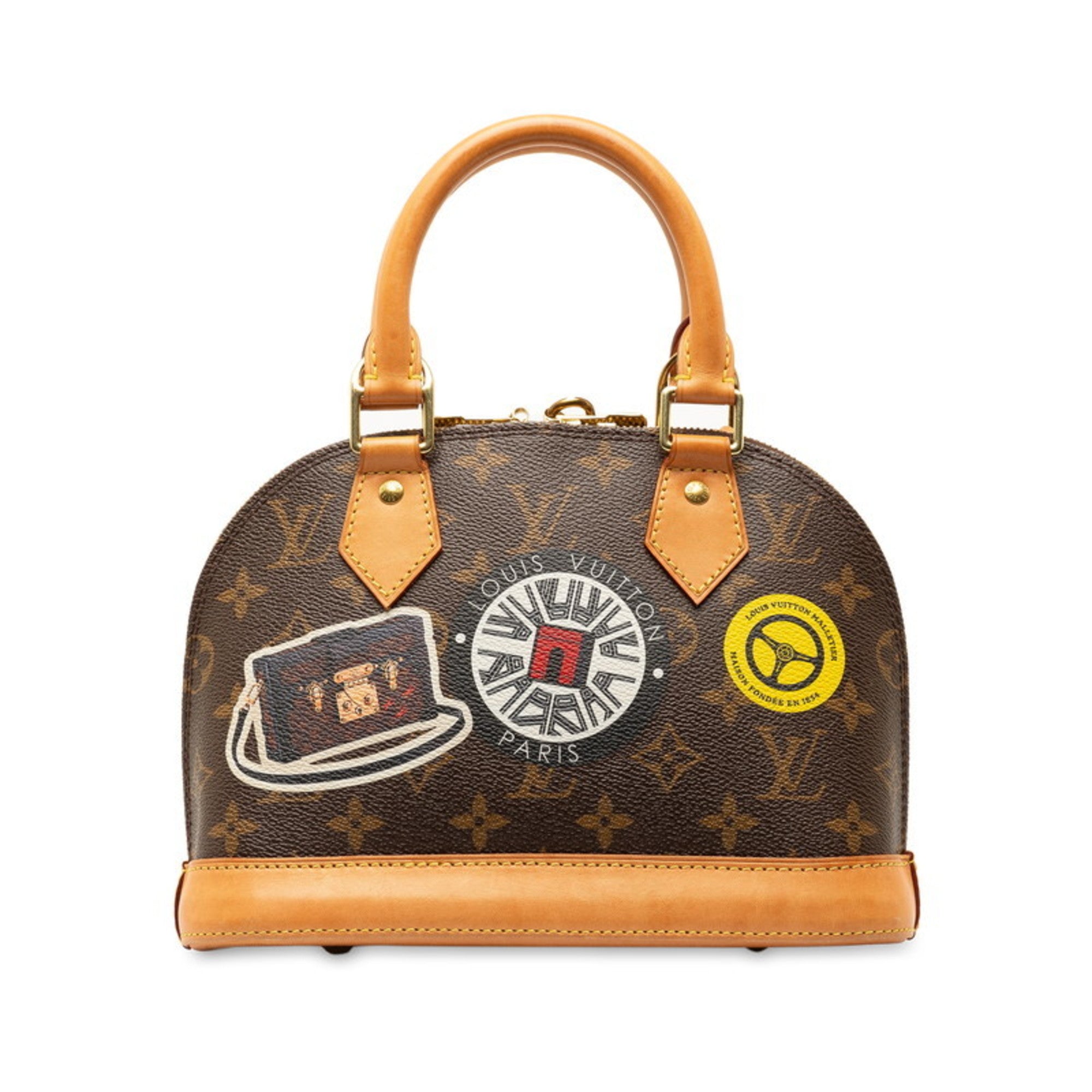 Louis Vuitton Monogram Brown Monogram Multi-Color Red Color Monogram Handbag Shoulder Bag (Pre-Owned)