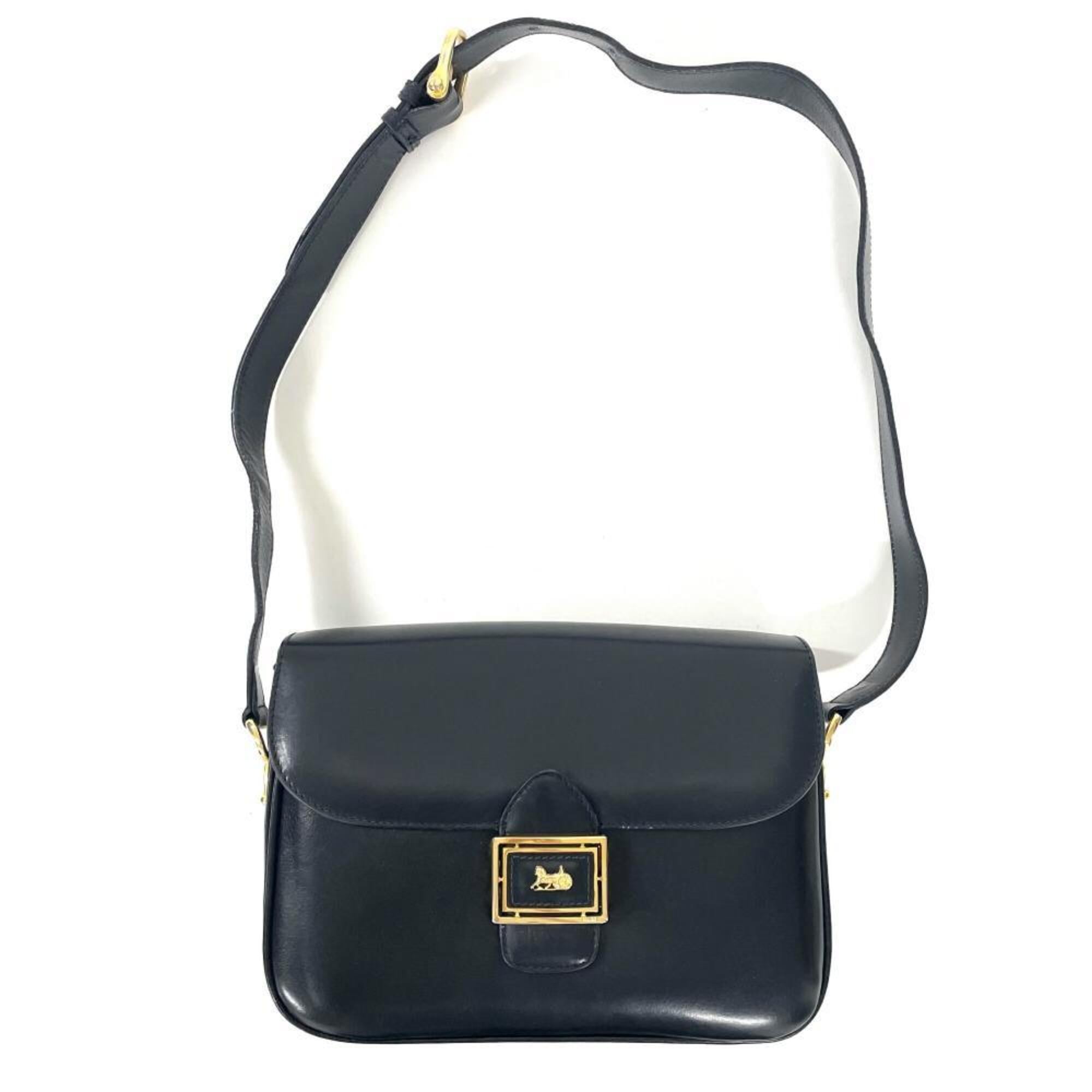 Celine Black Leather Shoulder Bag (Pre-Owned)