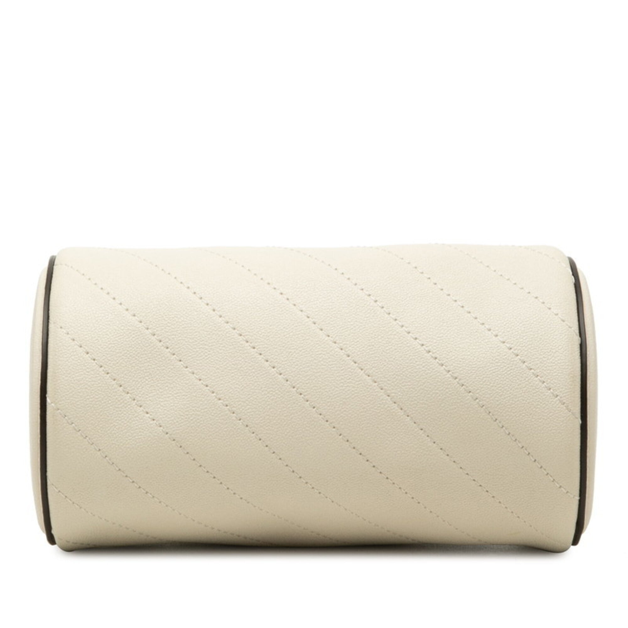 Gucci White Leather Handbag Shoulder Bag (Pre-Owned)