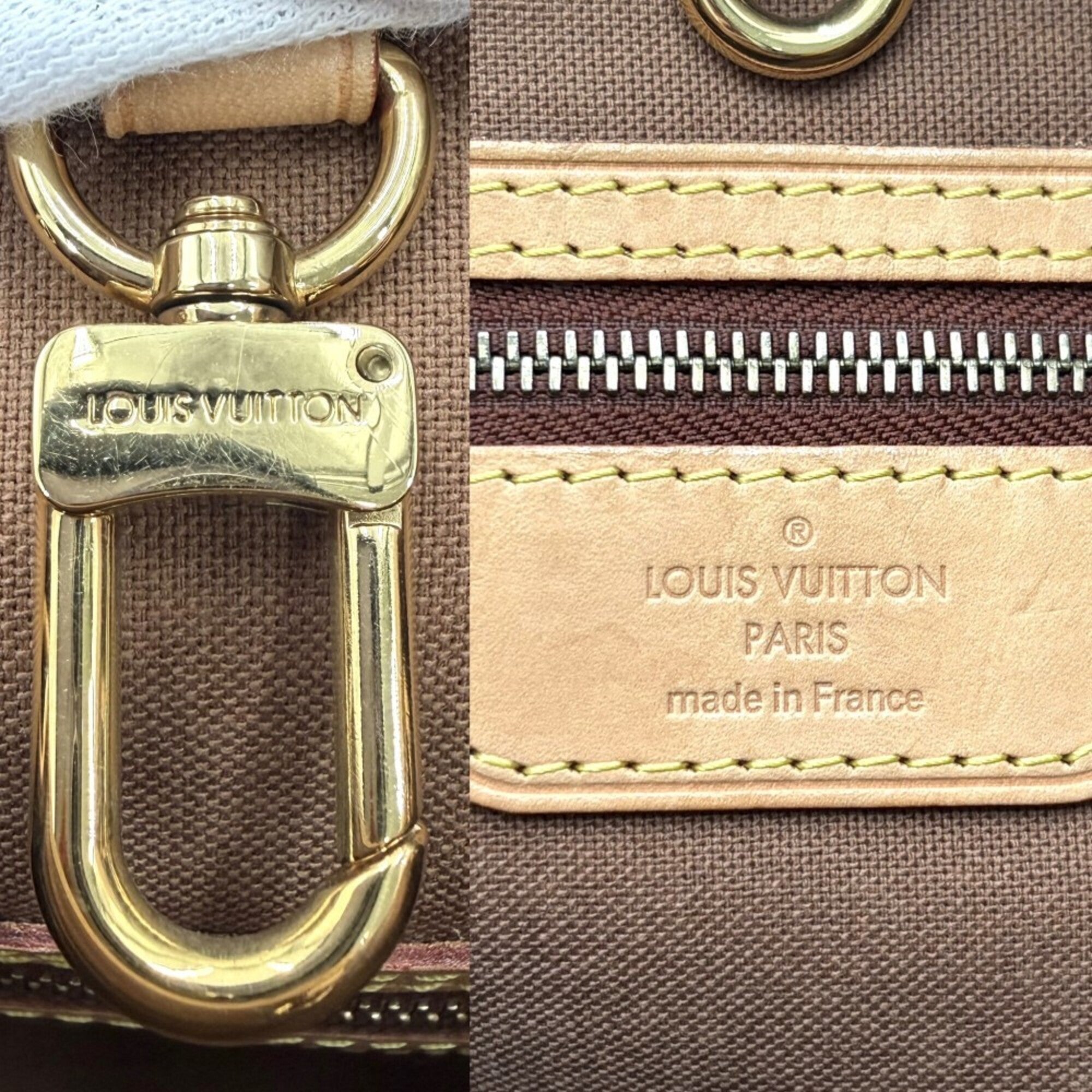 Louis Vuitton Brown Monogram Canvas Handbag Tote Bag (Pre-Owned)