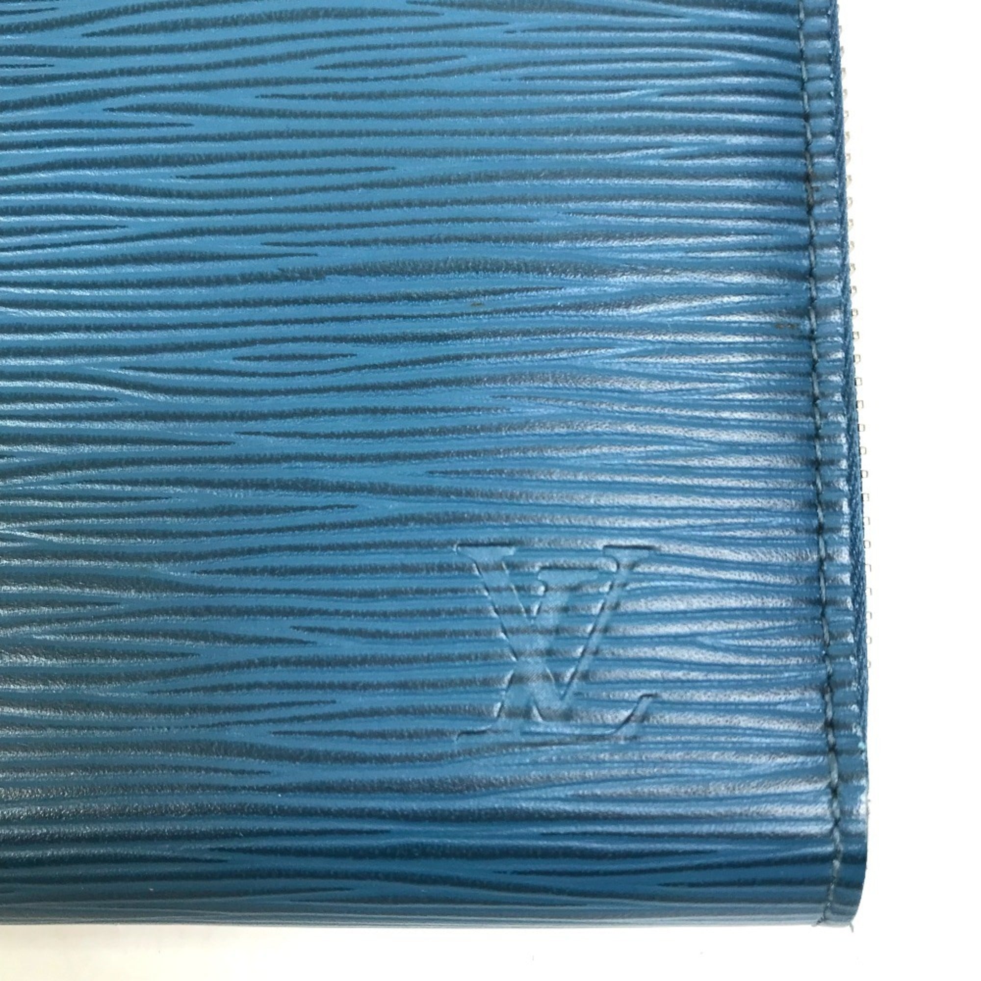 Louis Vuitton Epi Navy Epi Leather Long Wallet (Bi-Fold) (Pre-Owned)