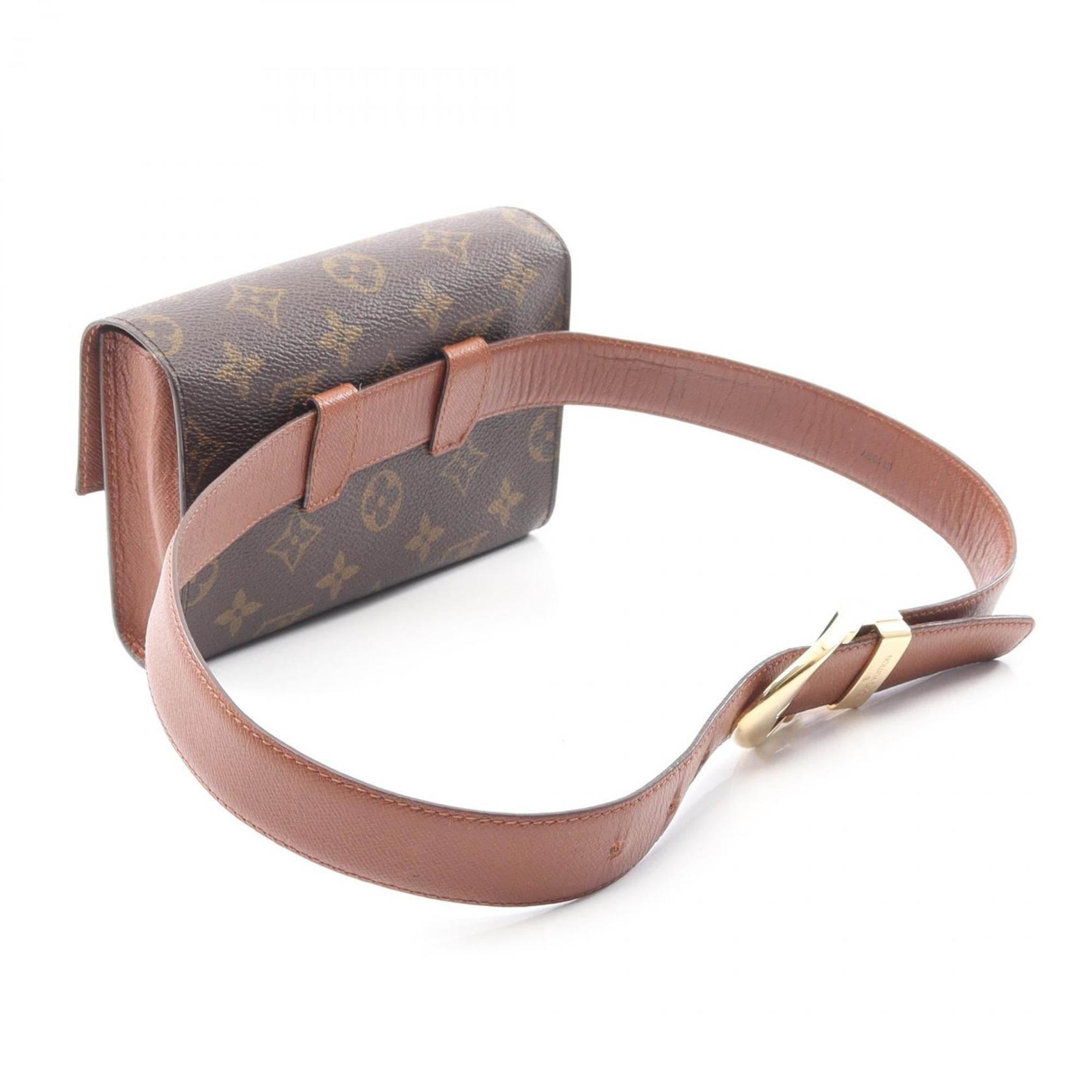 Louis Vuitton Brown Monogram Coated Canvas Leather Fanny Pack Sling Bag (Pre-Owned)