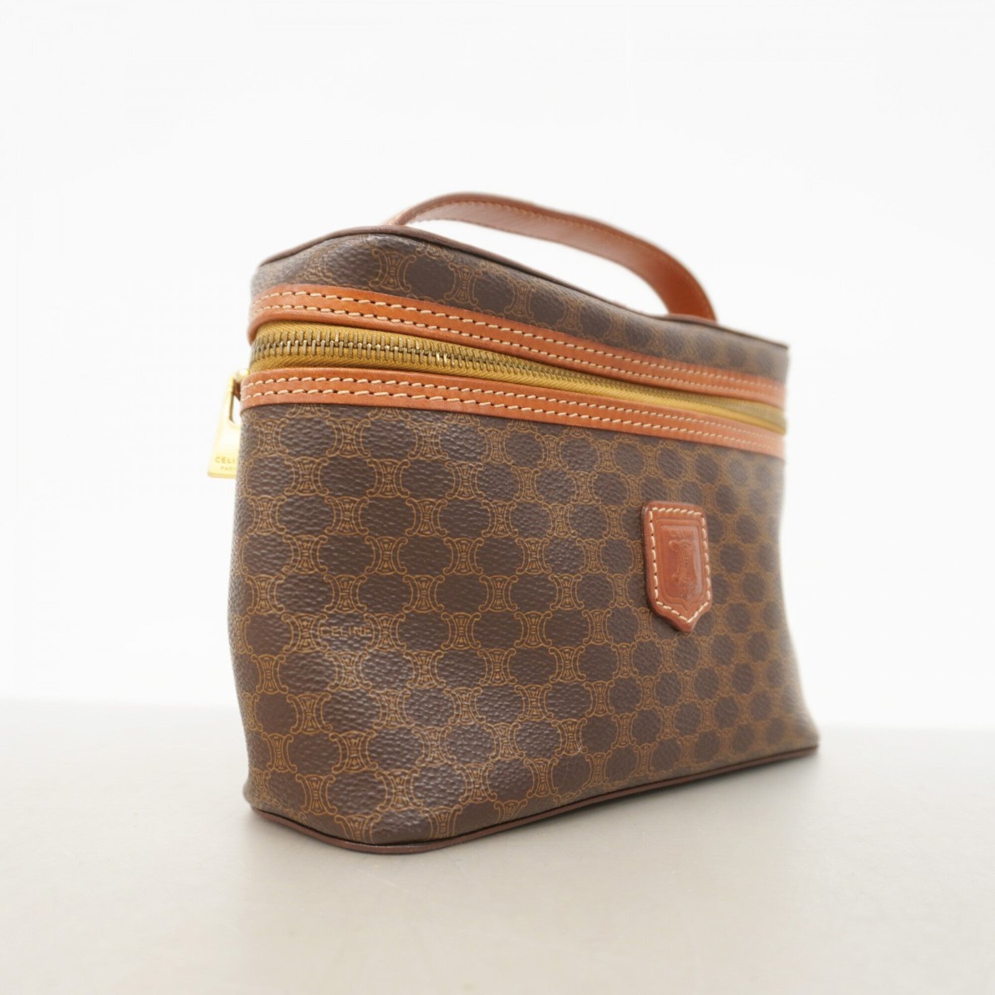 Celine Brown Pvc Vanity Bag (Pre-Owned)