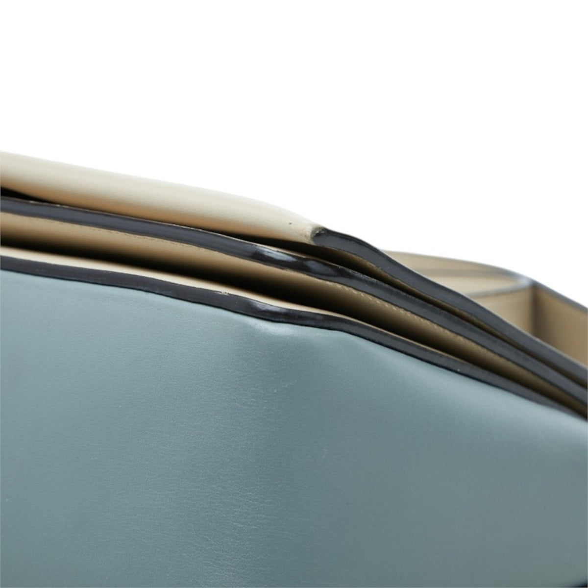 Celine Blue Grayish Leather Shoulder Bag (Pre-Owned)
