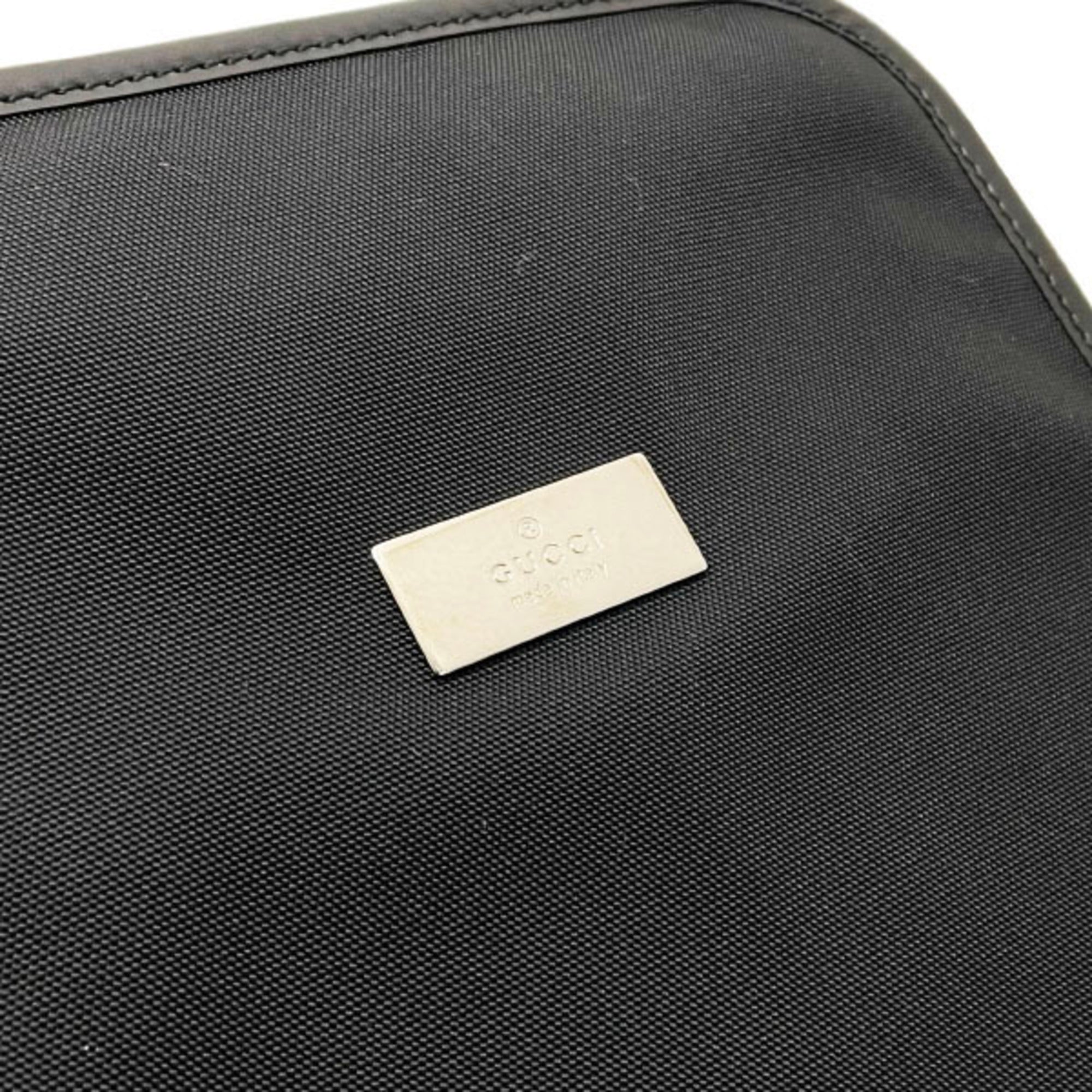 Gucci Black Nylon Leather Pouch (Pre-Owned)