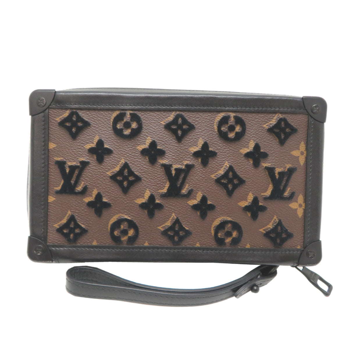Louis Vuitton Black Monogram Clutch Bag (Pre-Owned)