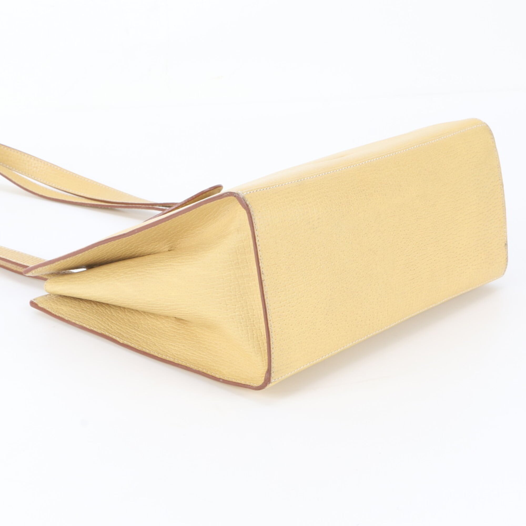 Loewe Yellow Leather Handbag Shoulder Bag Tote Bag (Pre-Owned)