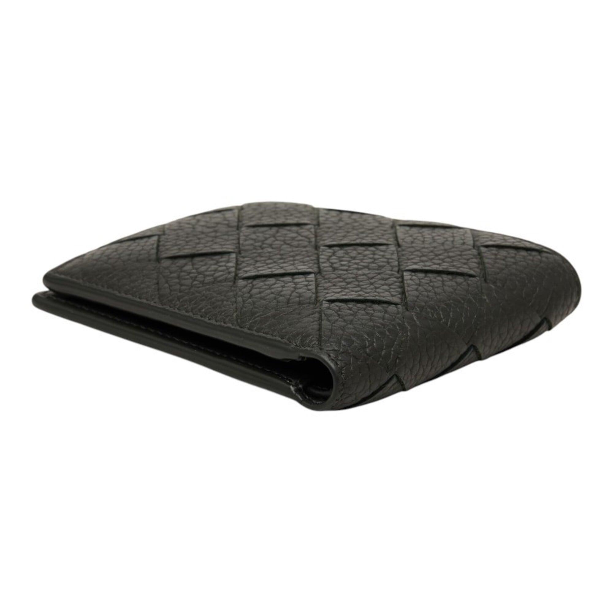Bottega Veneta Dark Green Leather Wallet (Bi-Fold) (Pre-Owned)